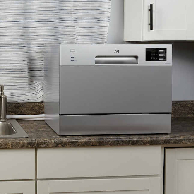 SPT 21.65-in Portable Countertop Dishwasher (Stainless Steel) ENERGY ...