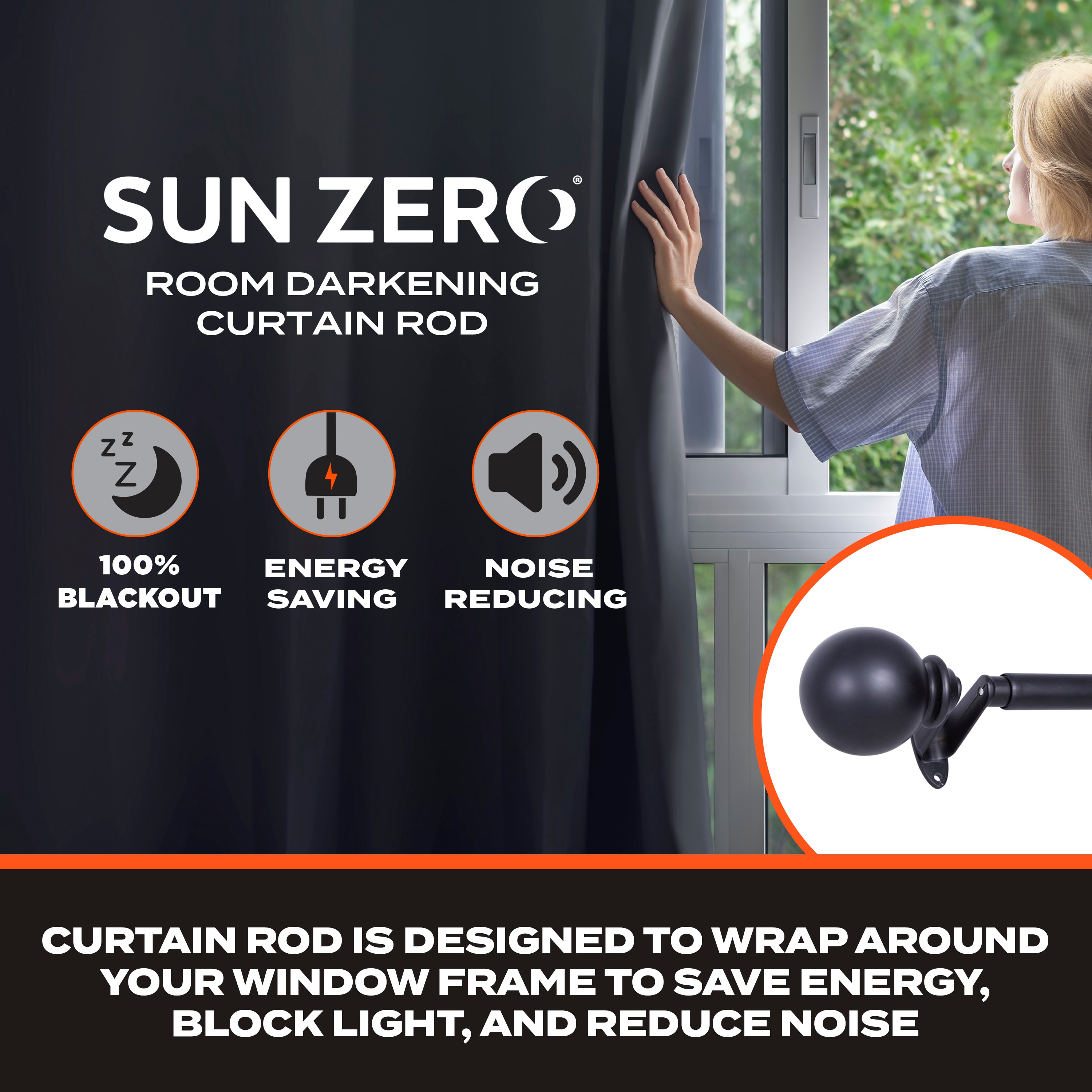 Sun Zero SN45046REM Curtain-Rods - View #2