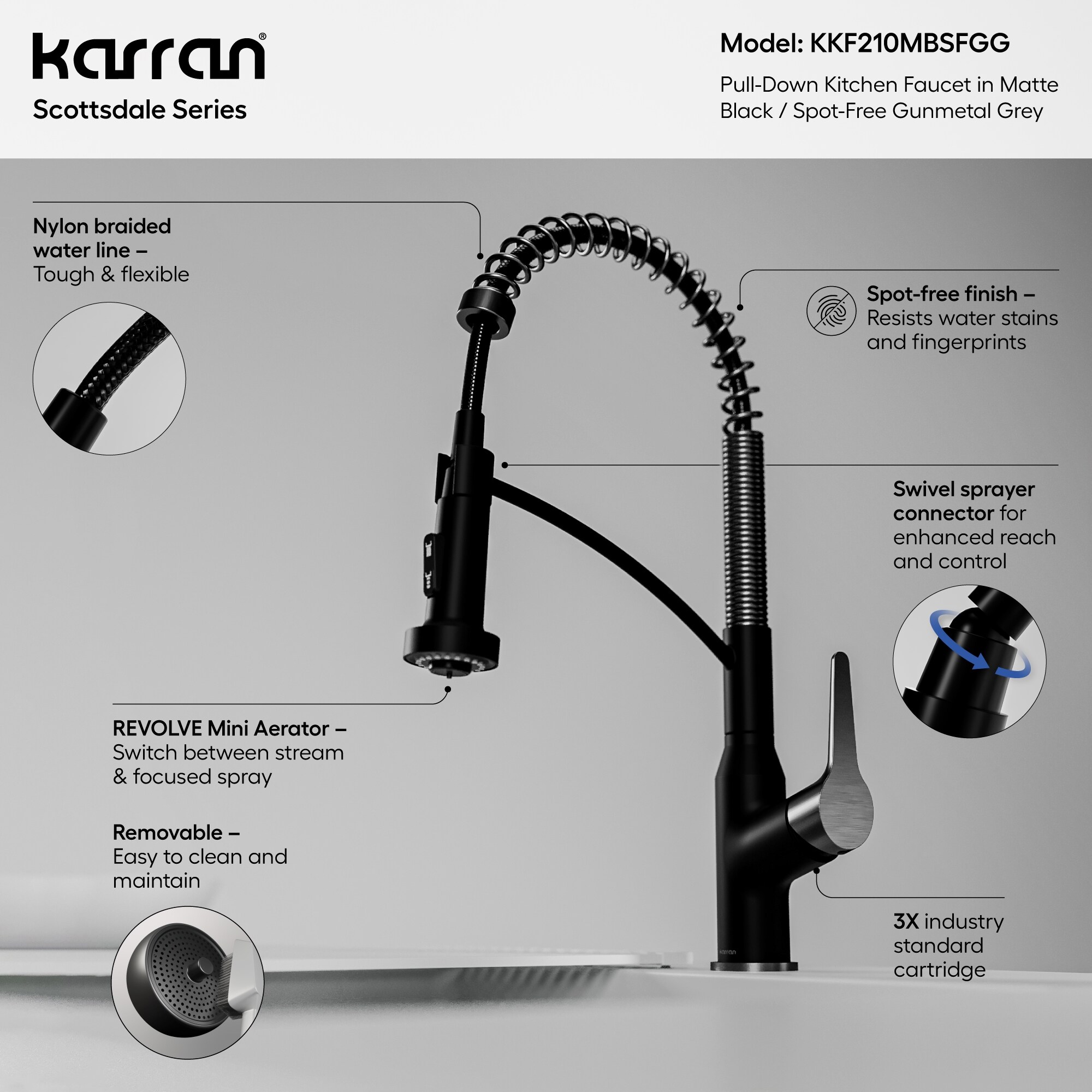 Karran KKF210MBSFGG Kitchen-Faucets - View #4