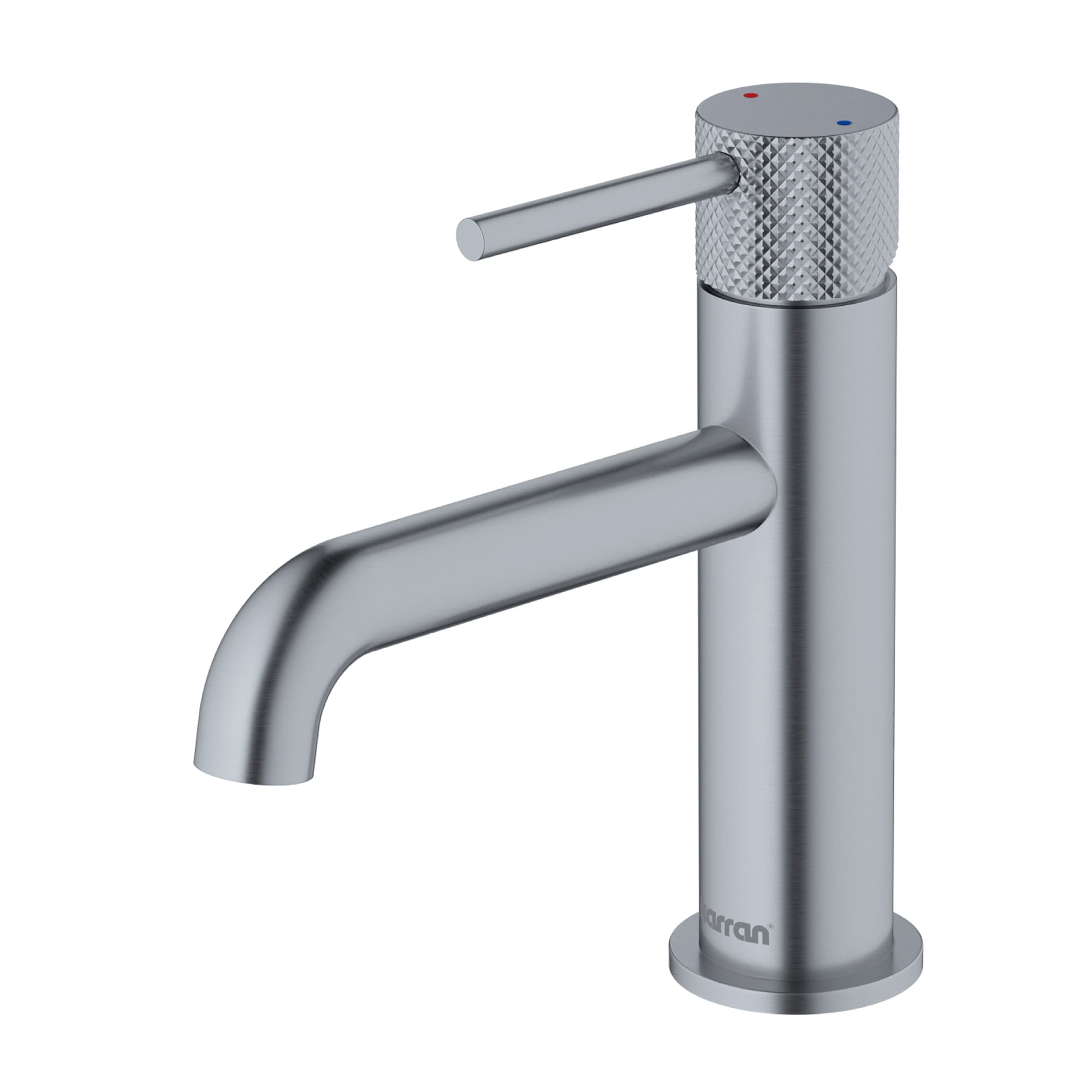 Karran KBF460SS Tryst Stainless Steel Single hole 1-handle WaterSense Low-arc Residential Handle Bathroom Sink Faucet with Drain