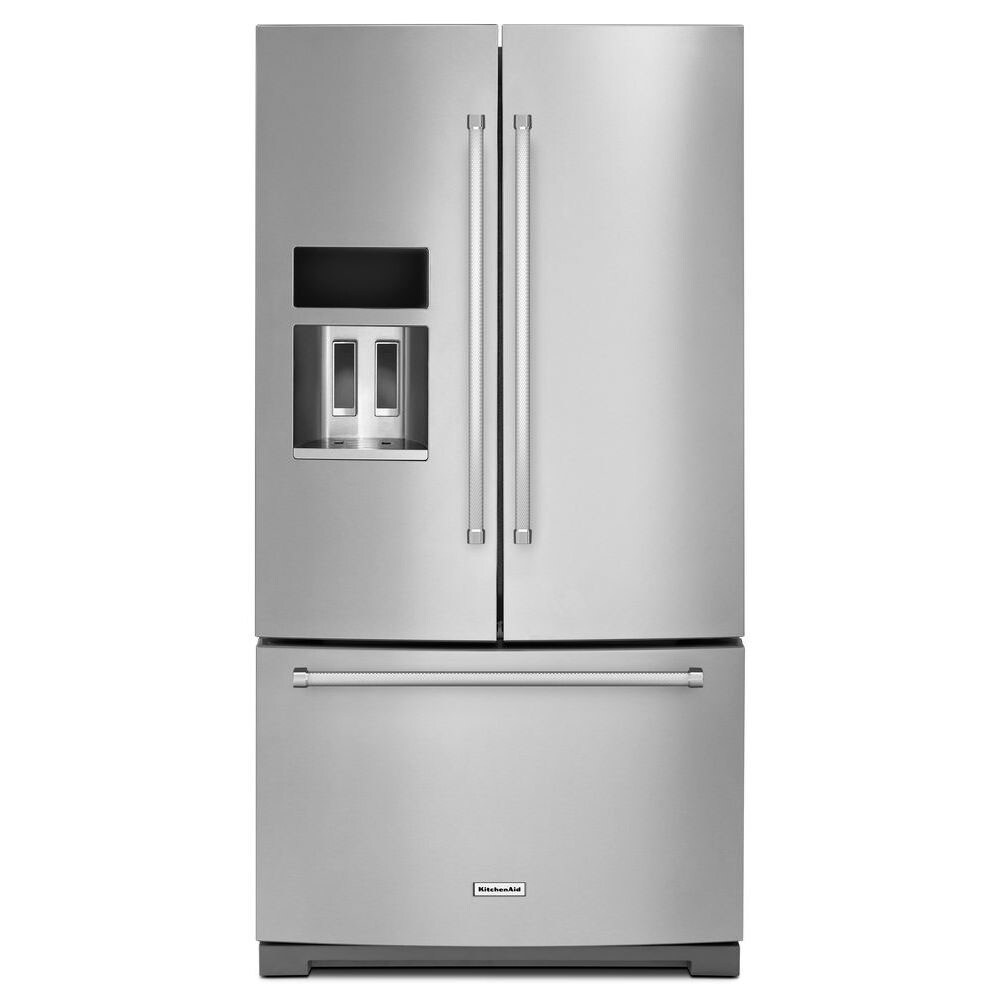 KitchenAid 26.8-cu ft French Door Refrigerator with Ice Maker (Stainless  Steel) at Lowes.com