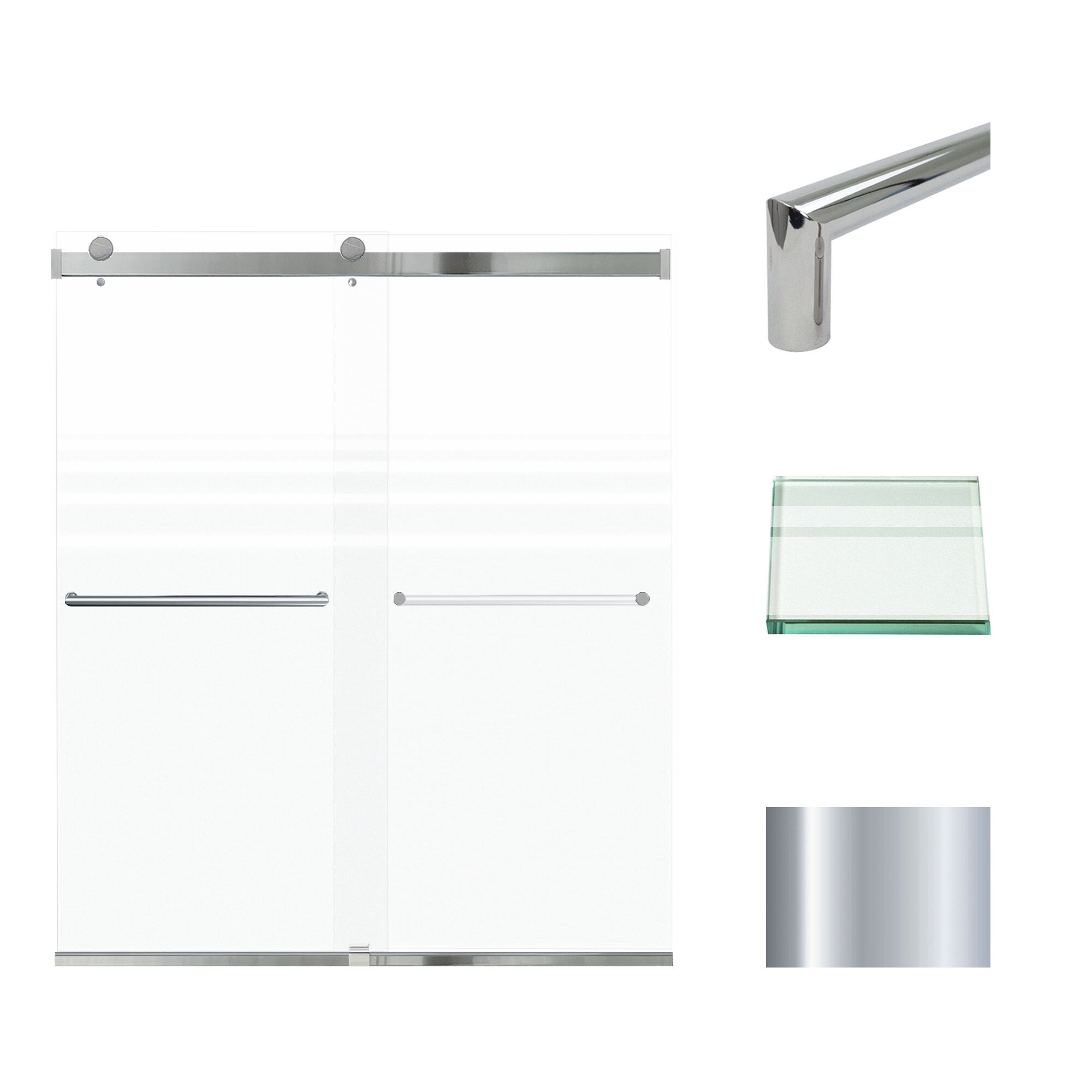 Transolid BRP607008F-T-PC Shower-Doors - View #2