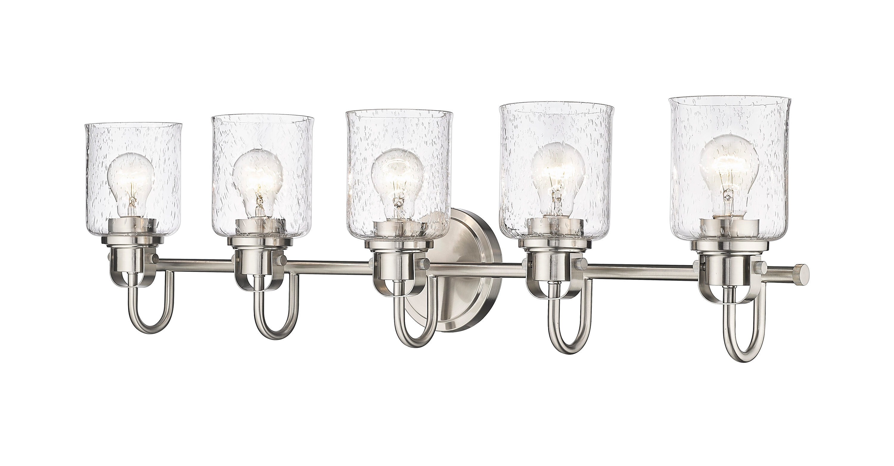 Z-Lite 340-5V-BN Kinsley 35-in 5 -Light Brushed Nickel Transitional Vanity light