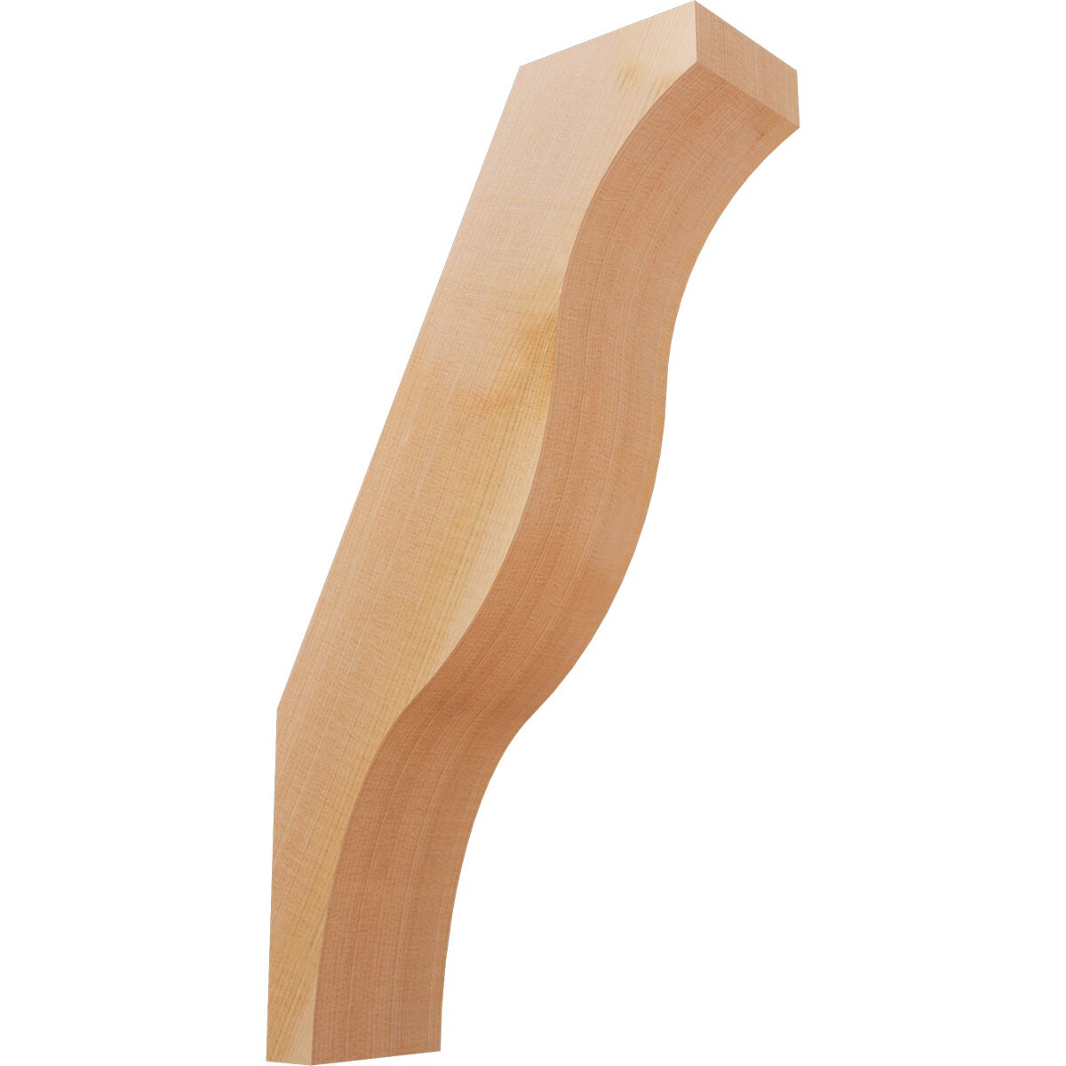 Ekena Millwork BRC04X10X18FST00SWR 3-1/2-in x 10-in x 18-in Western Red Cedar Unfinished Wood Funston Smooth Knee Brace