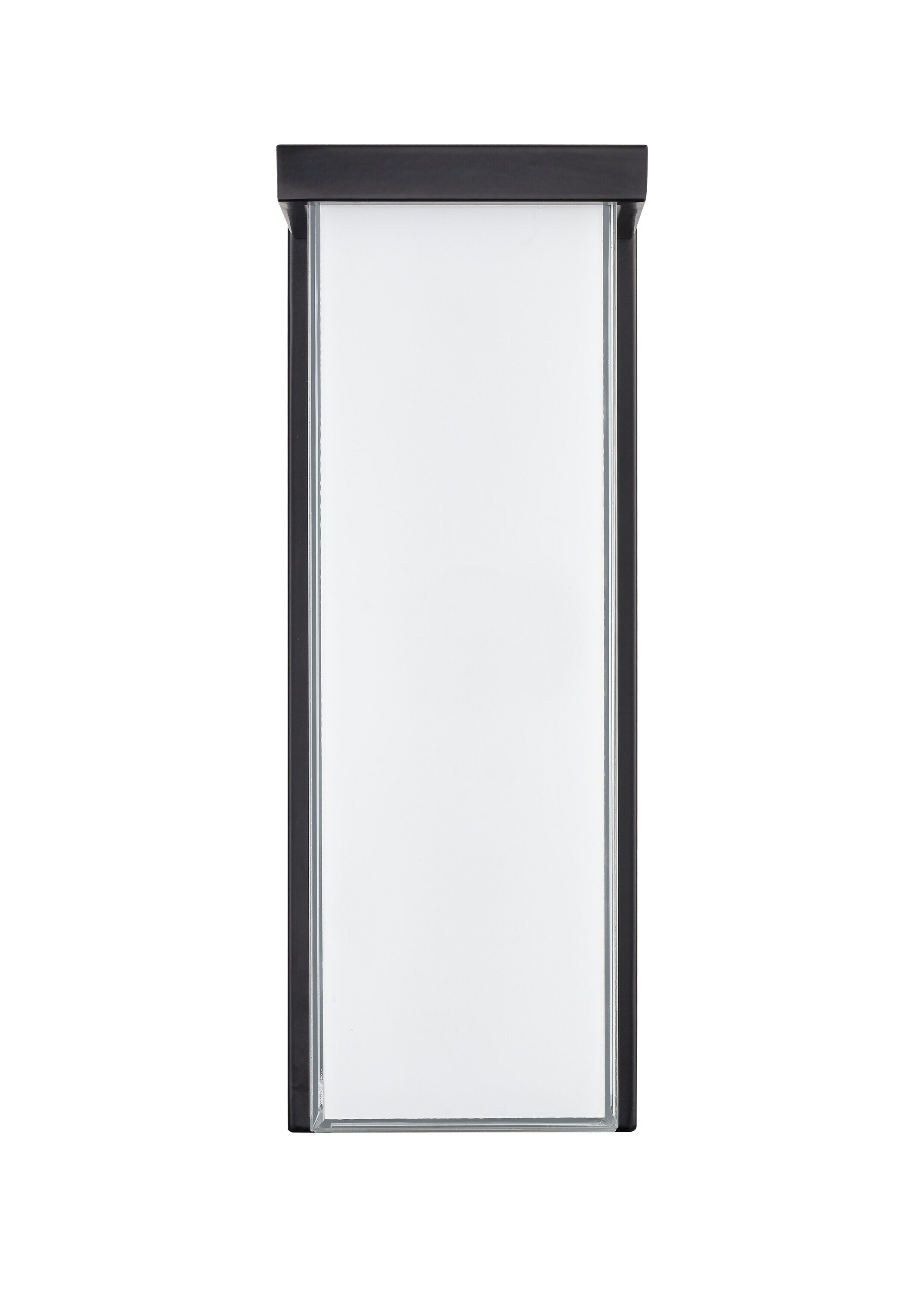 Millennium Lighting 74201-PBK 14-in H Matte Black Hardwired Integrated LED Outdoor Wall Light