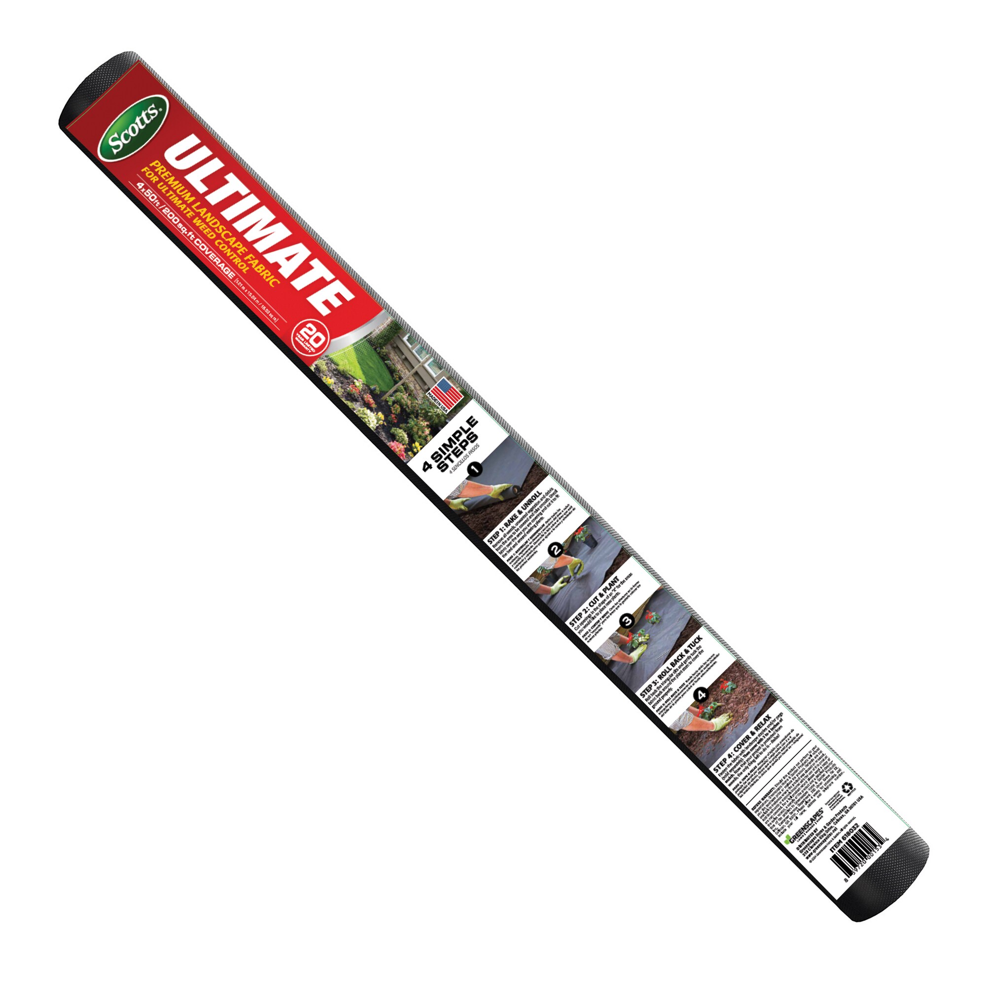 Scotts 50-Feet x 4-Feet Ultimate Weed barrier Landscape Fabric