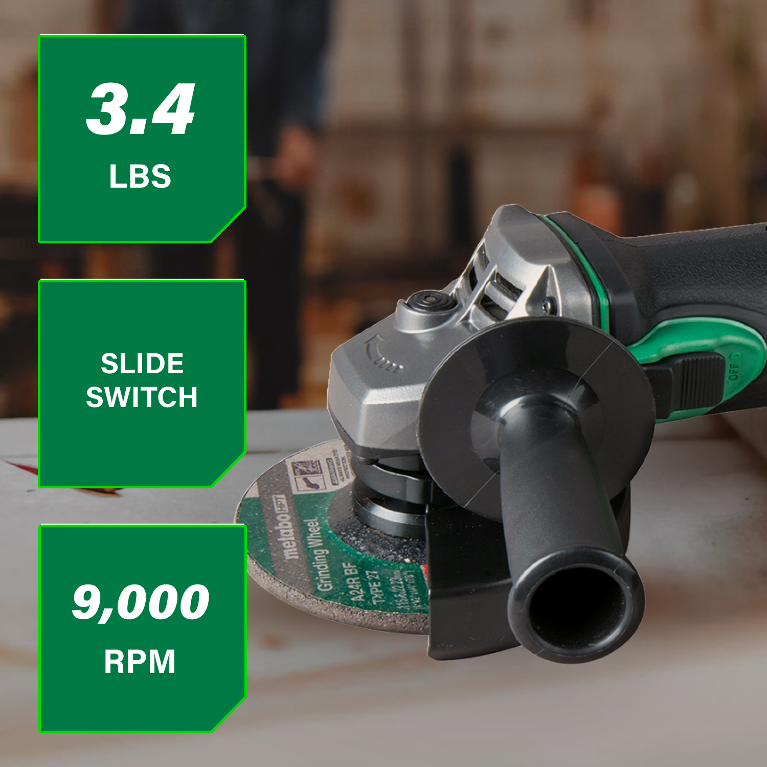 Metabo HPT G18DSL2Q4M Cordless-Grinders - View #2
