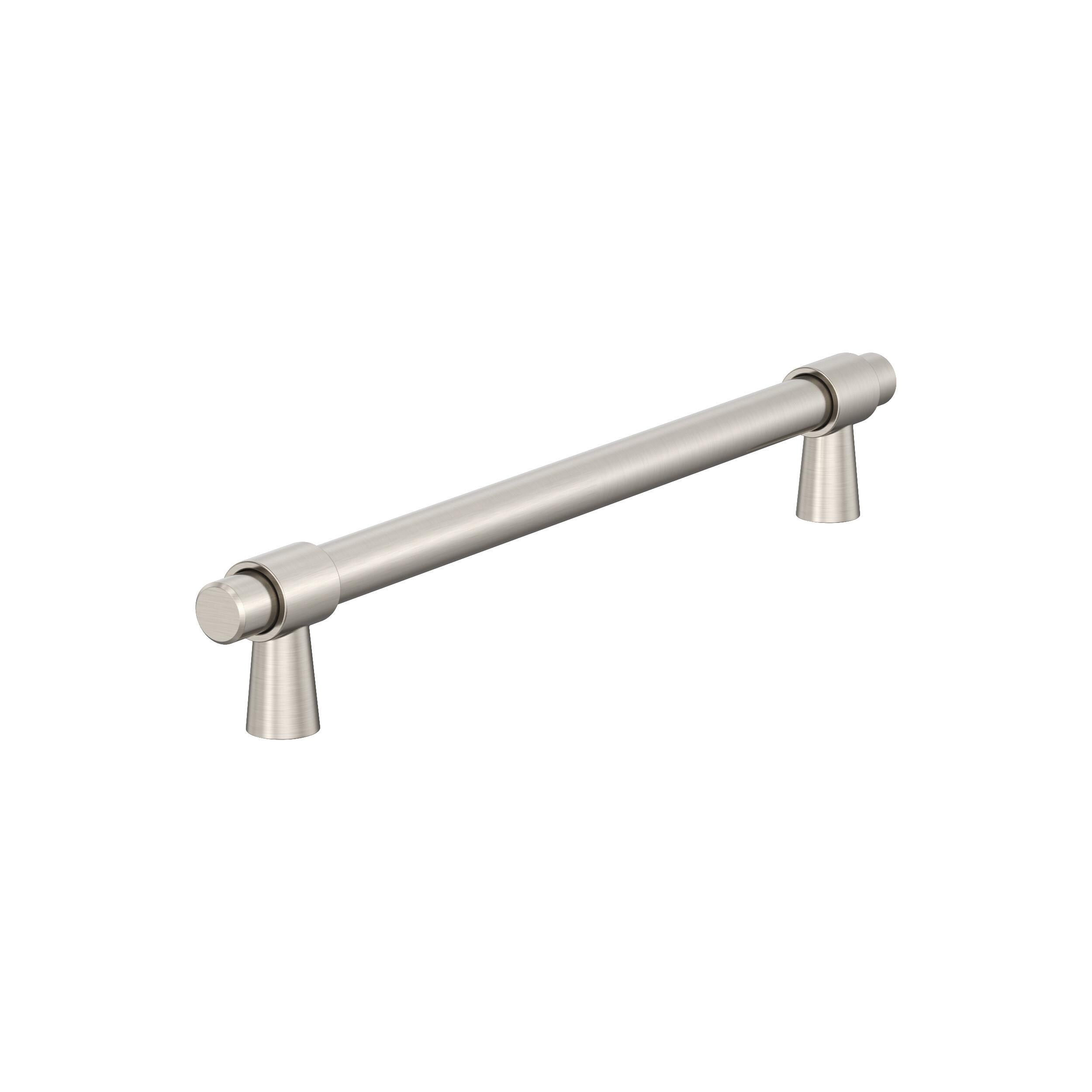 Amerock BP54035G10 Destine 12-in , 457mm Center to Center Satin Nickel Cylindrical Bar For Use on Appliances Drawer Pulls