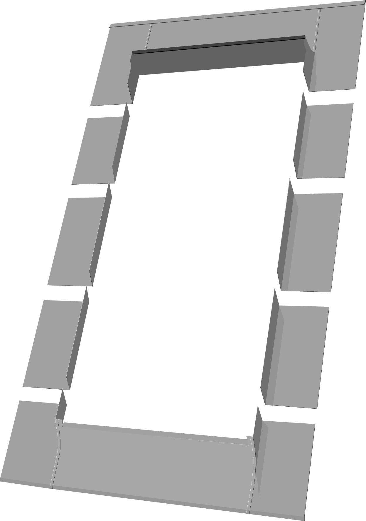 FAKRO 69258 24-in x 46-in Deck mount skylight flashing kit For Egress Windows