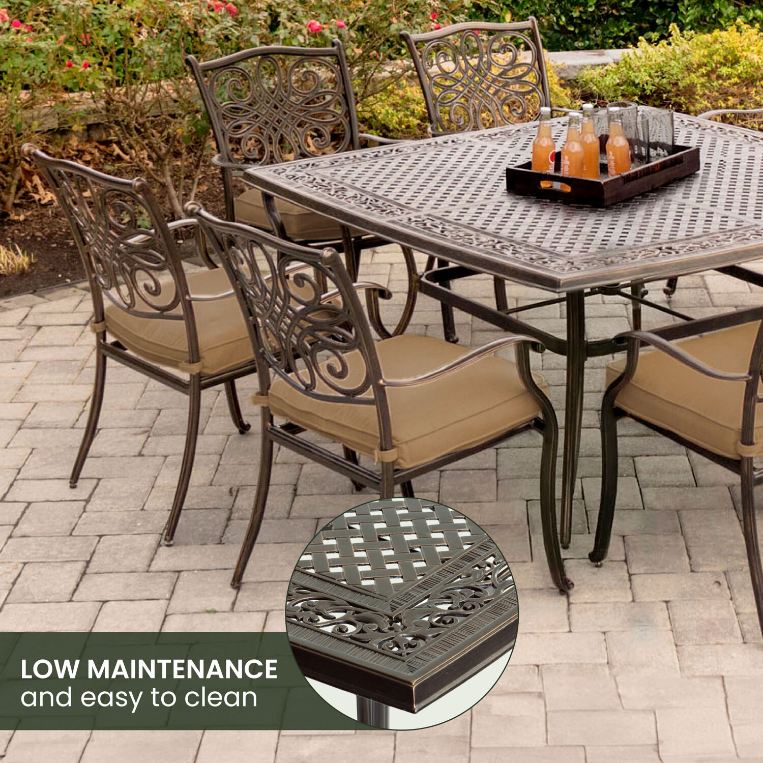 Hanover TRADDN9PCSQ Patio-Dining-Sets - View #5