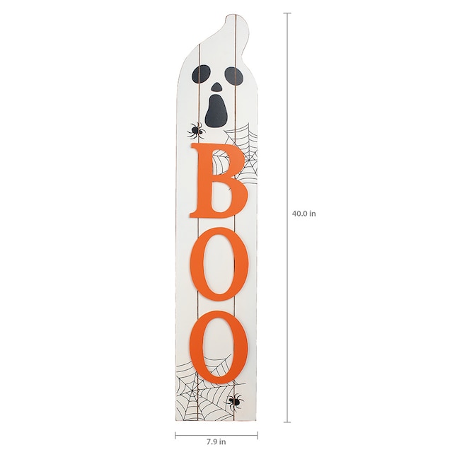 Haunted Living 40-in Boo Free Standing Decoration Sign at Lowes.com