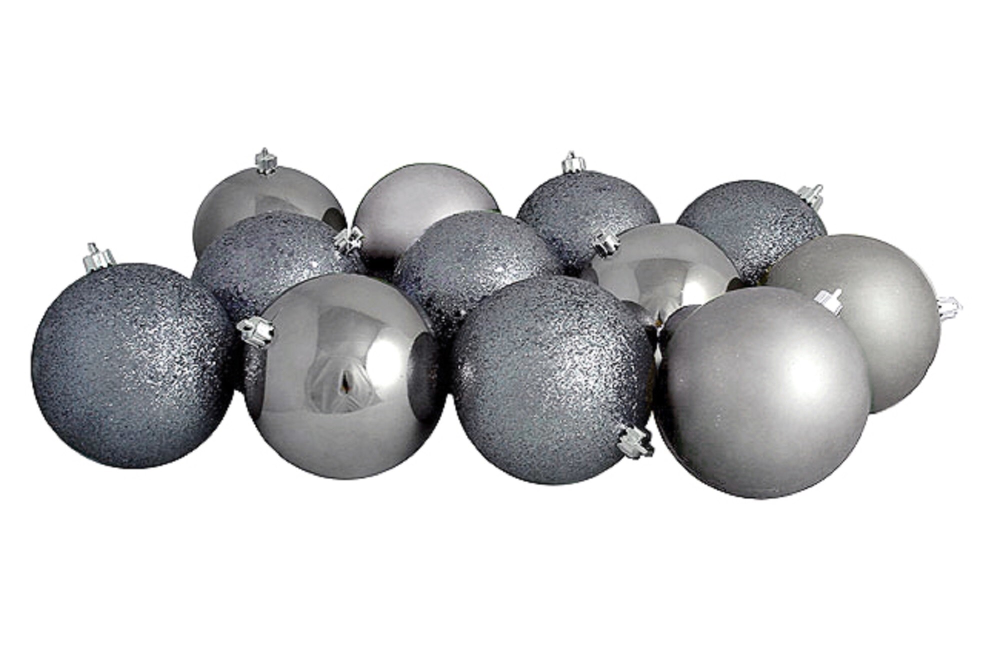 Northlight 6 Shatterproof Holographic Glitter Christmas Ball