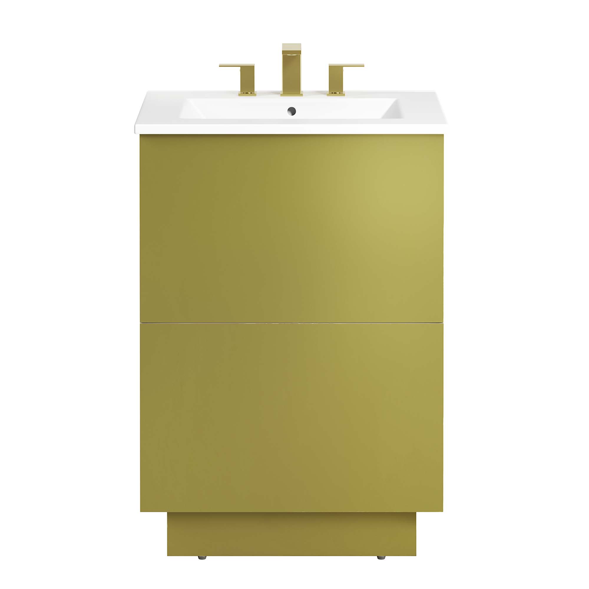 Modway EEI-6425-WHI-GLD Bath-Vanity-Combo - View #8