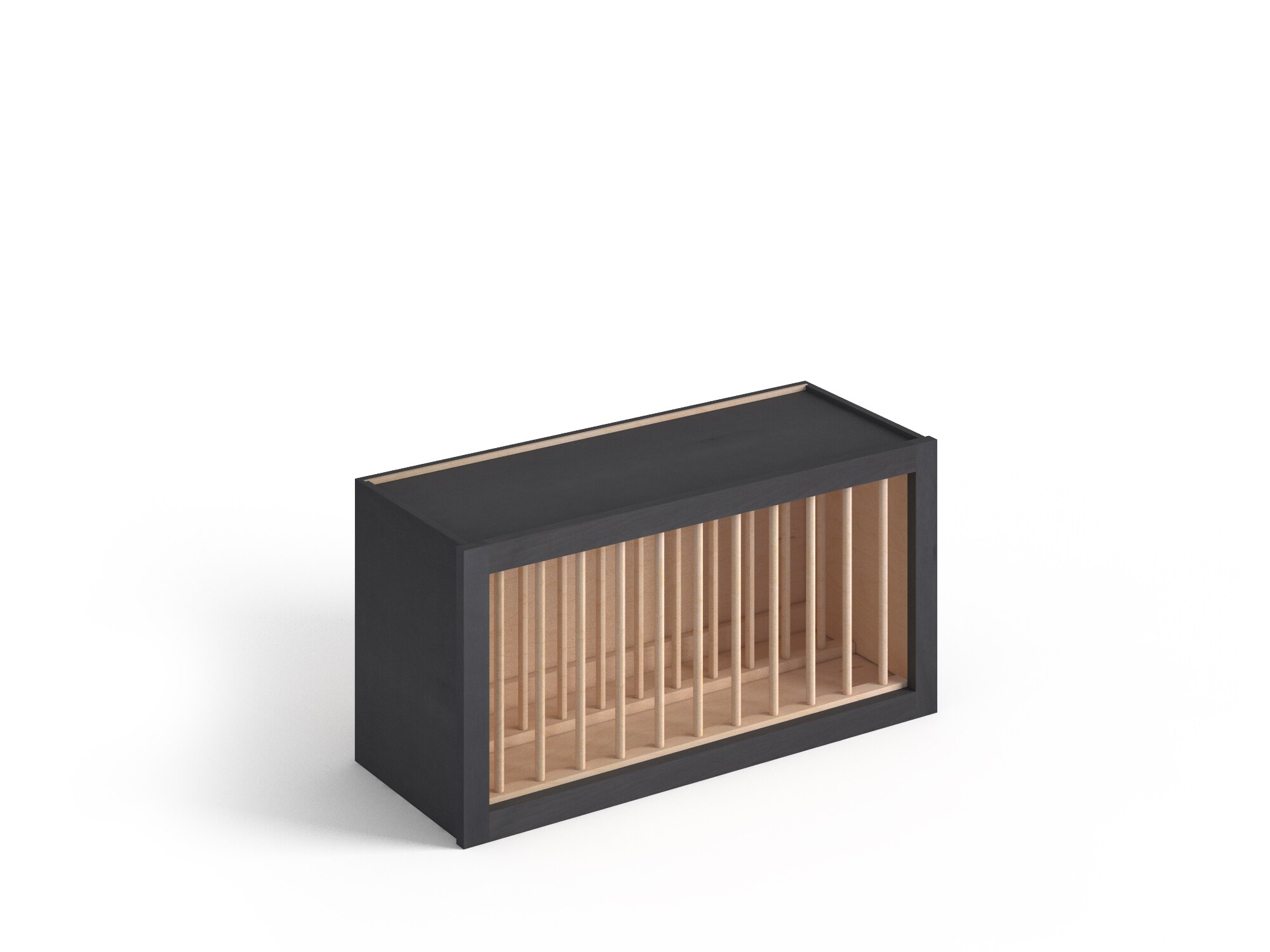Valleywood Cabinetry 30-in W x 15-in H x 12-in D Ideal Gray Birch Open Cube Organizer Wall Ready To Assemble Plywood Cabinet (Flat Panel Style)