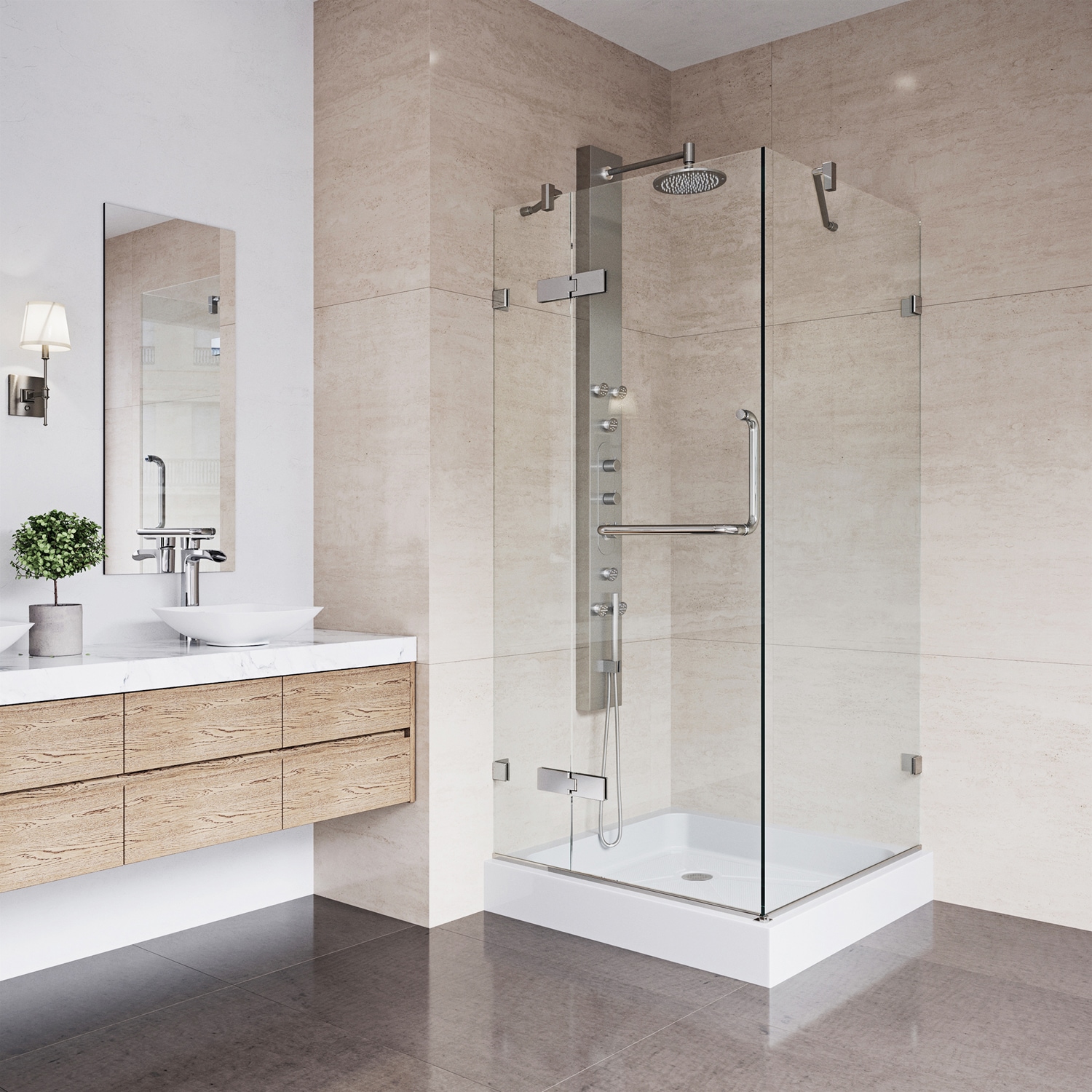 VIGO VG6011BNCL32W Alcove-Shower-Kit - View #5