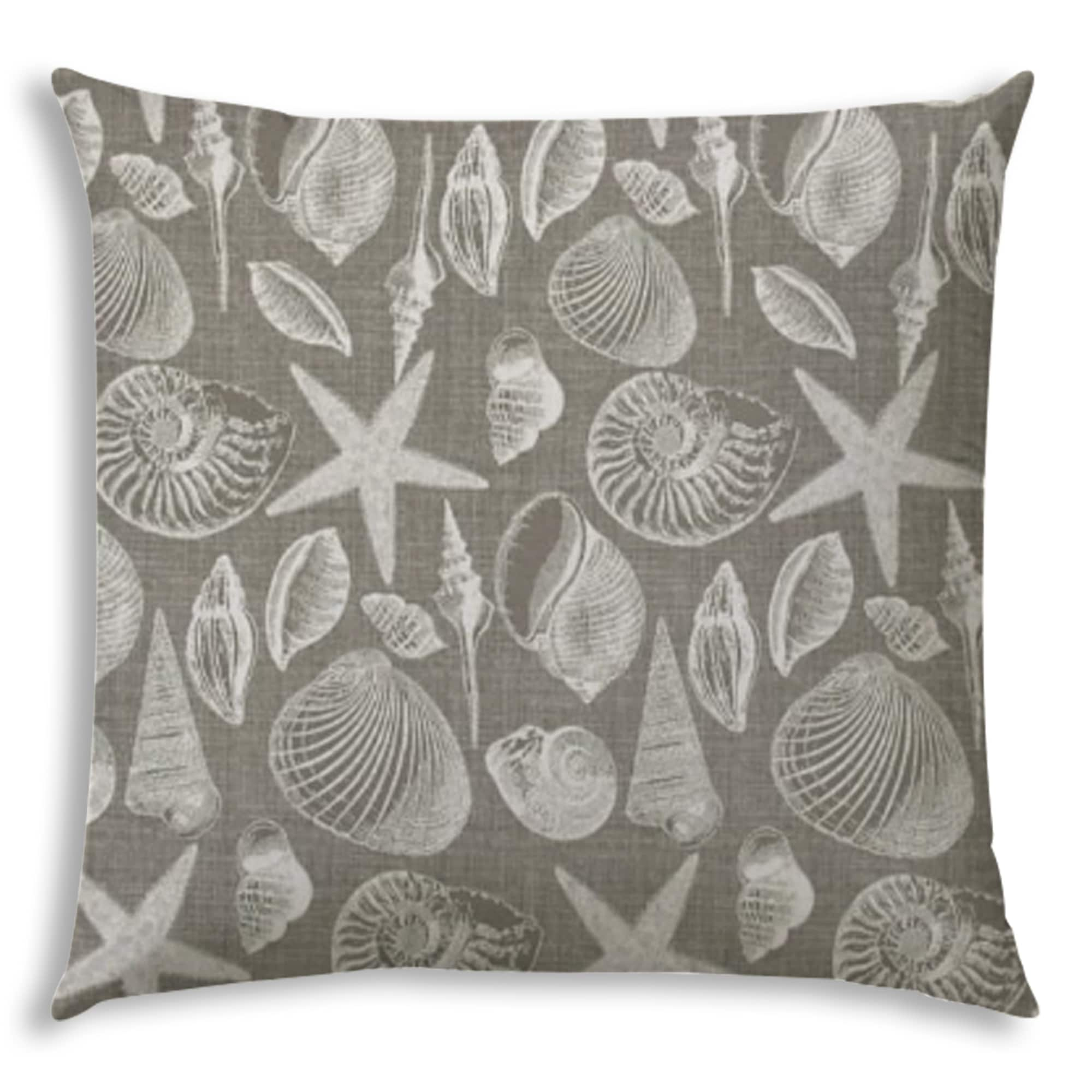 17-in x 17-in Cream, Grays Indoor Decorative Pillow | - Joita JOIC5369630A