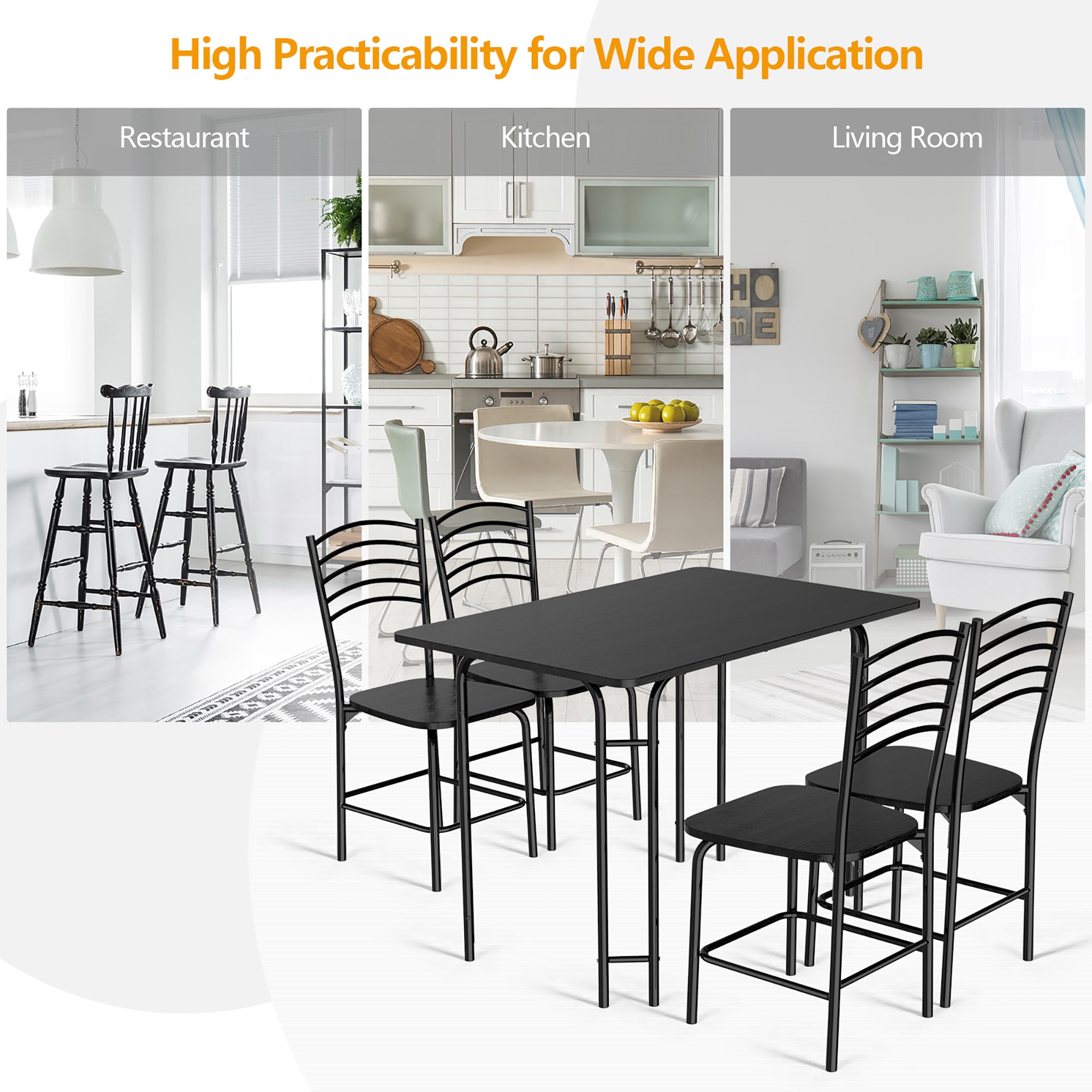 Costway SXL00194 Accent-Table-Sets - View #6