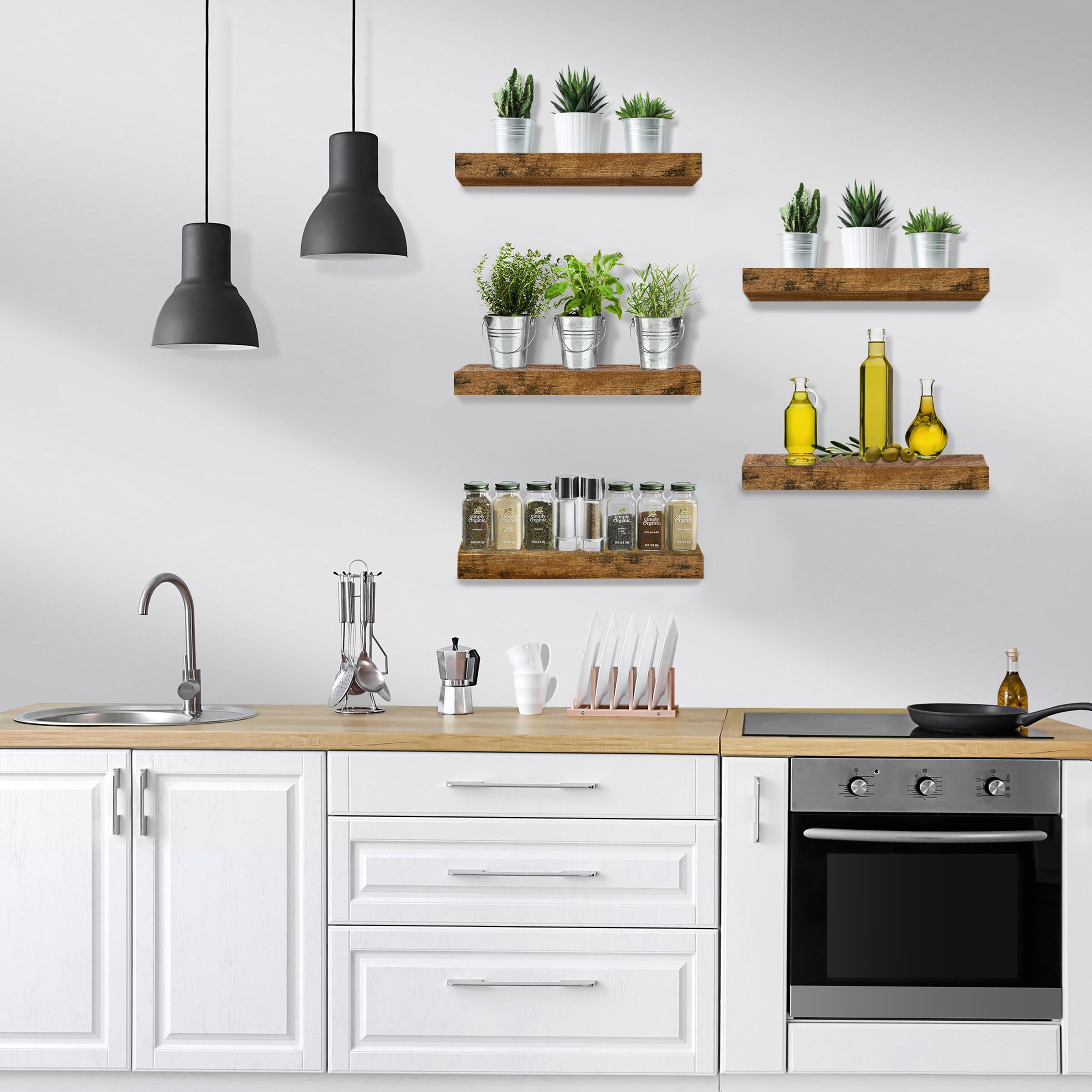 SORBUS 192405336140 Wall-Mounted-Shelving - View #5