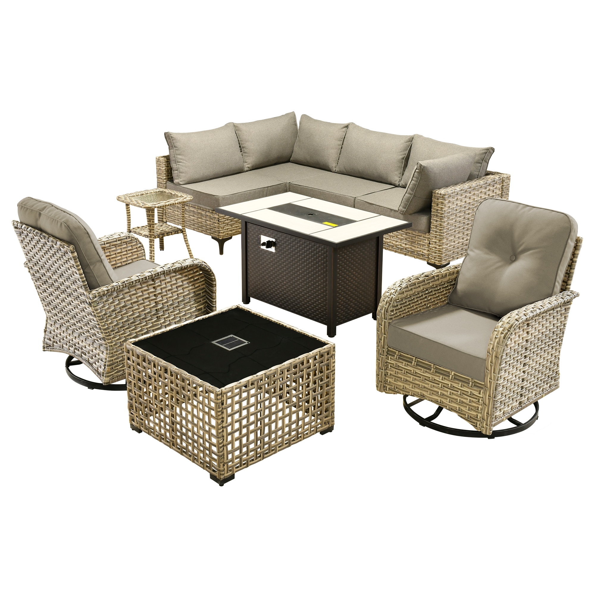 Caodoc L5-CFP03-VYZSKT209-1 Patio-Sofas-Daybeds - View #2