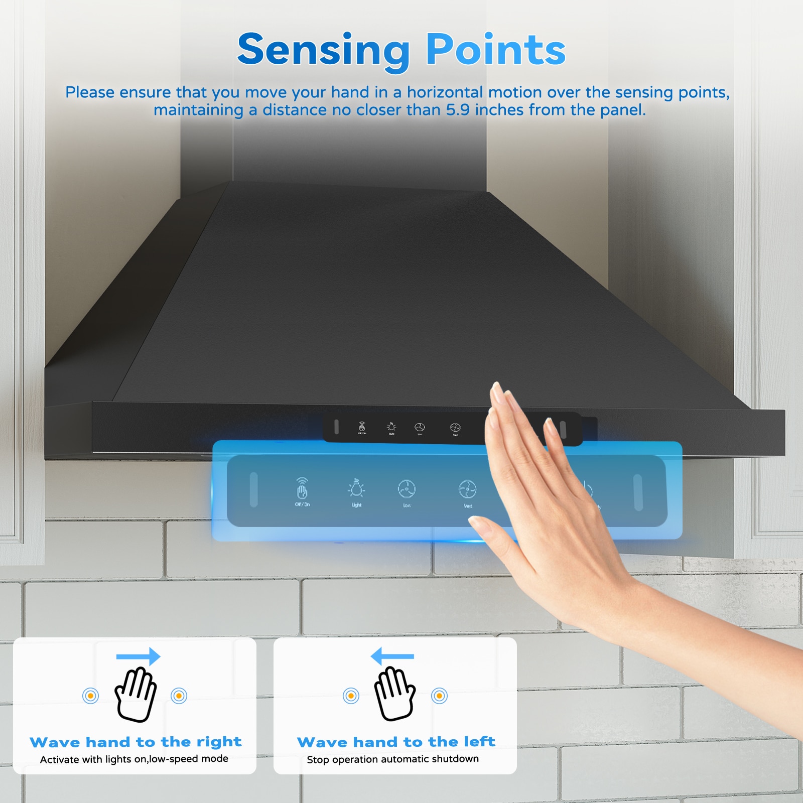 VIKIO VIKP0230BSS Wall-Mounted-Range-Hoods - View #4