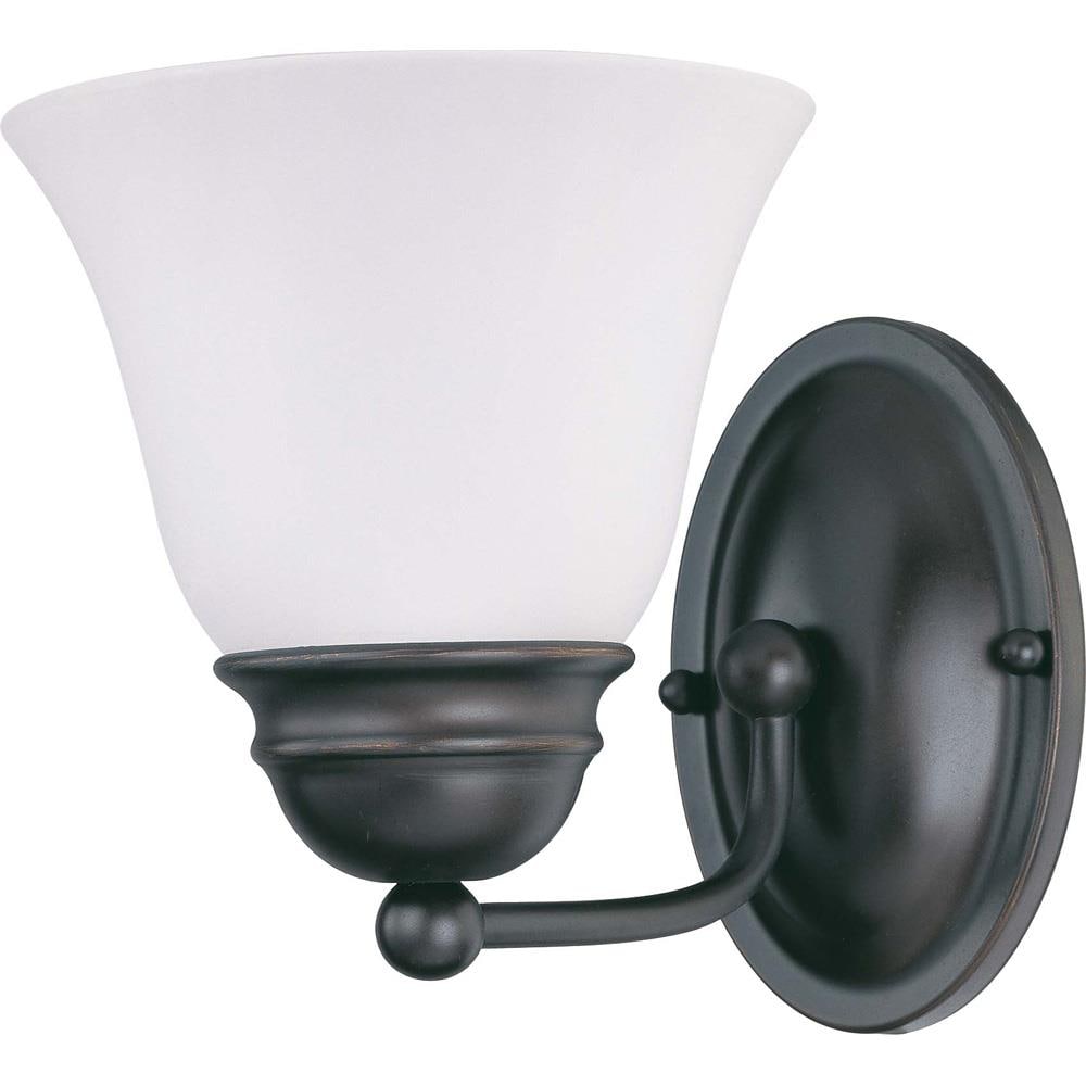  LW3165 Empire 6.25-in 1-Light Mahogany Bronze Transitional Vanity Light