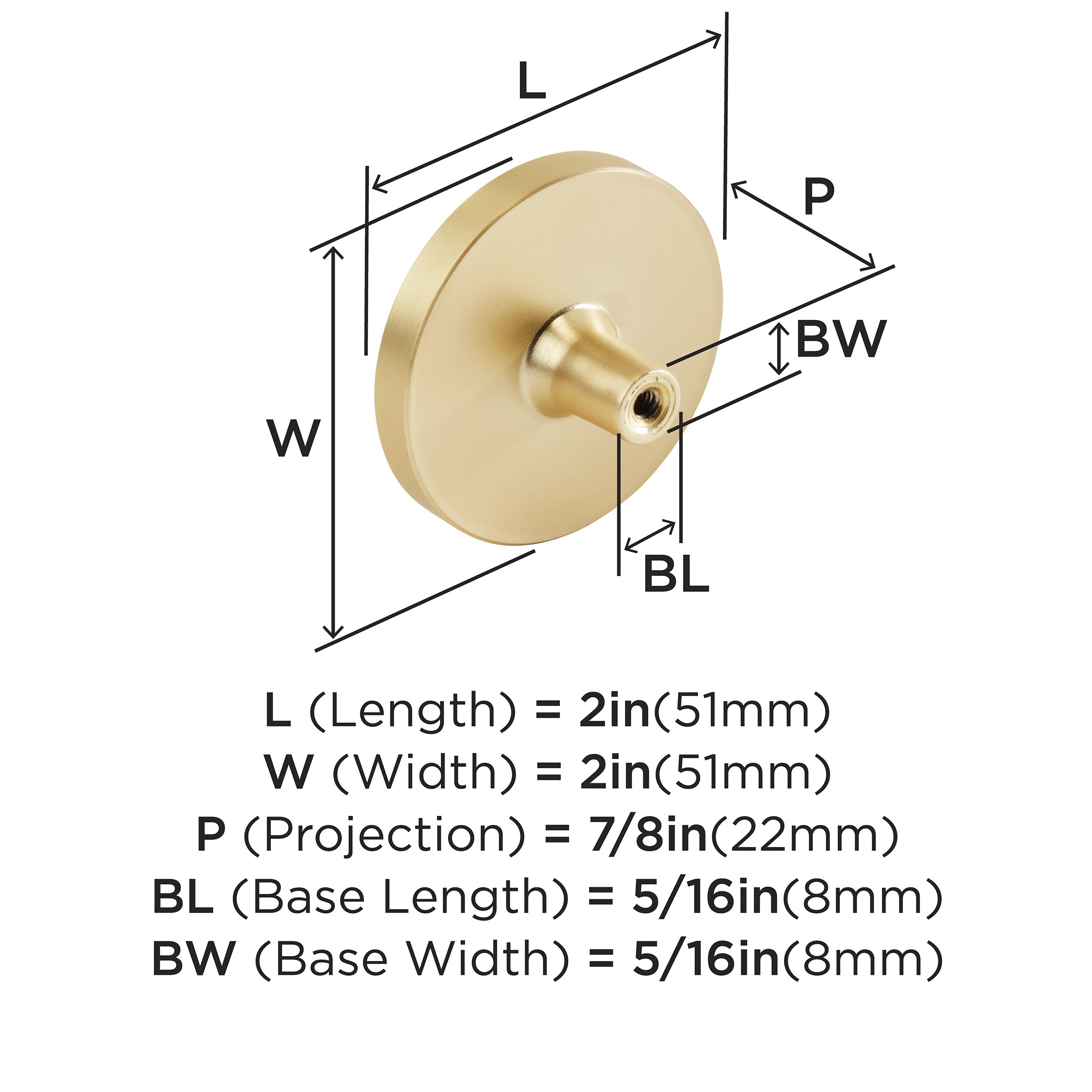 Amerock 2PK36972MOP Cabinet-Knobs - View #4