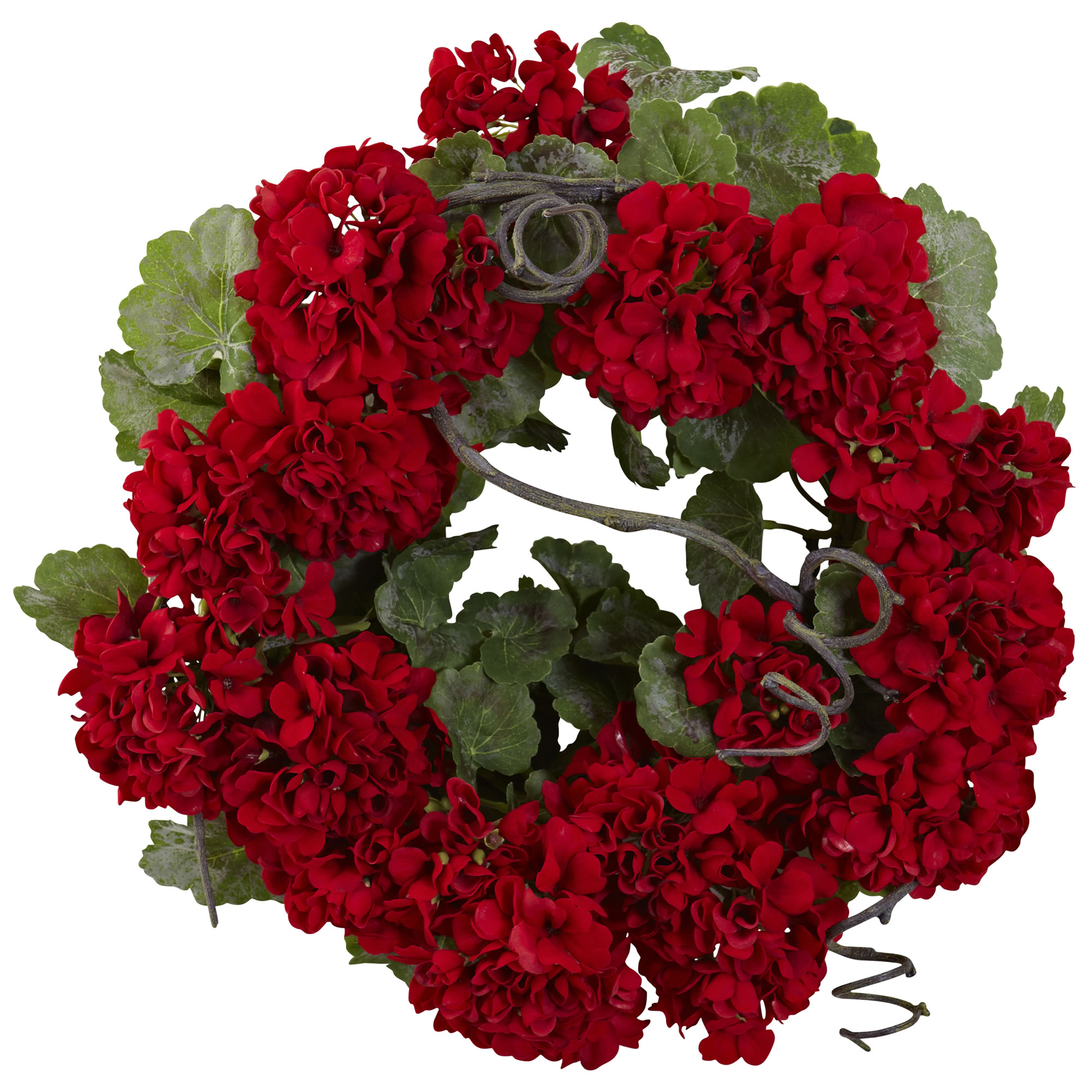 Nearly Natural 4986 17-Inches Red/Green Indoor Wall Wreath Artificial wreath