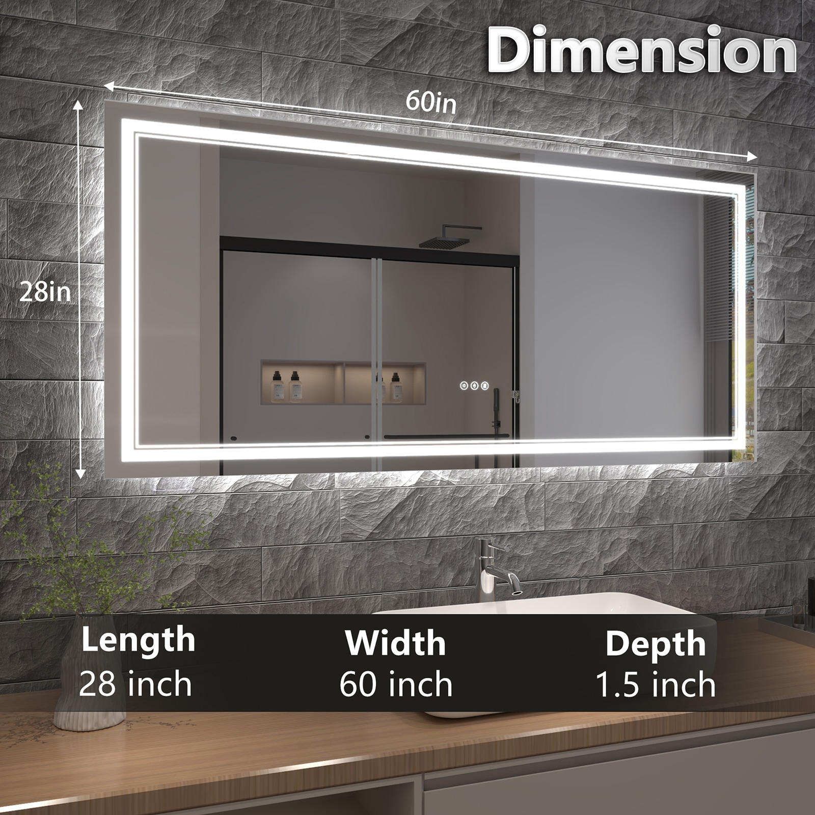 AAZJ JDEX-T05FMR2860 Framed-Bath-Mirrors - View #6