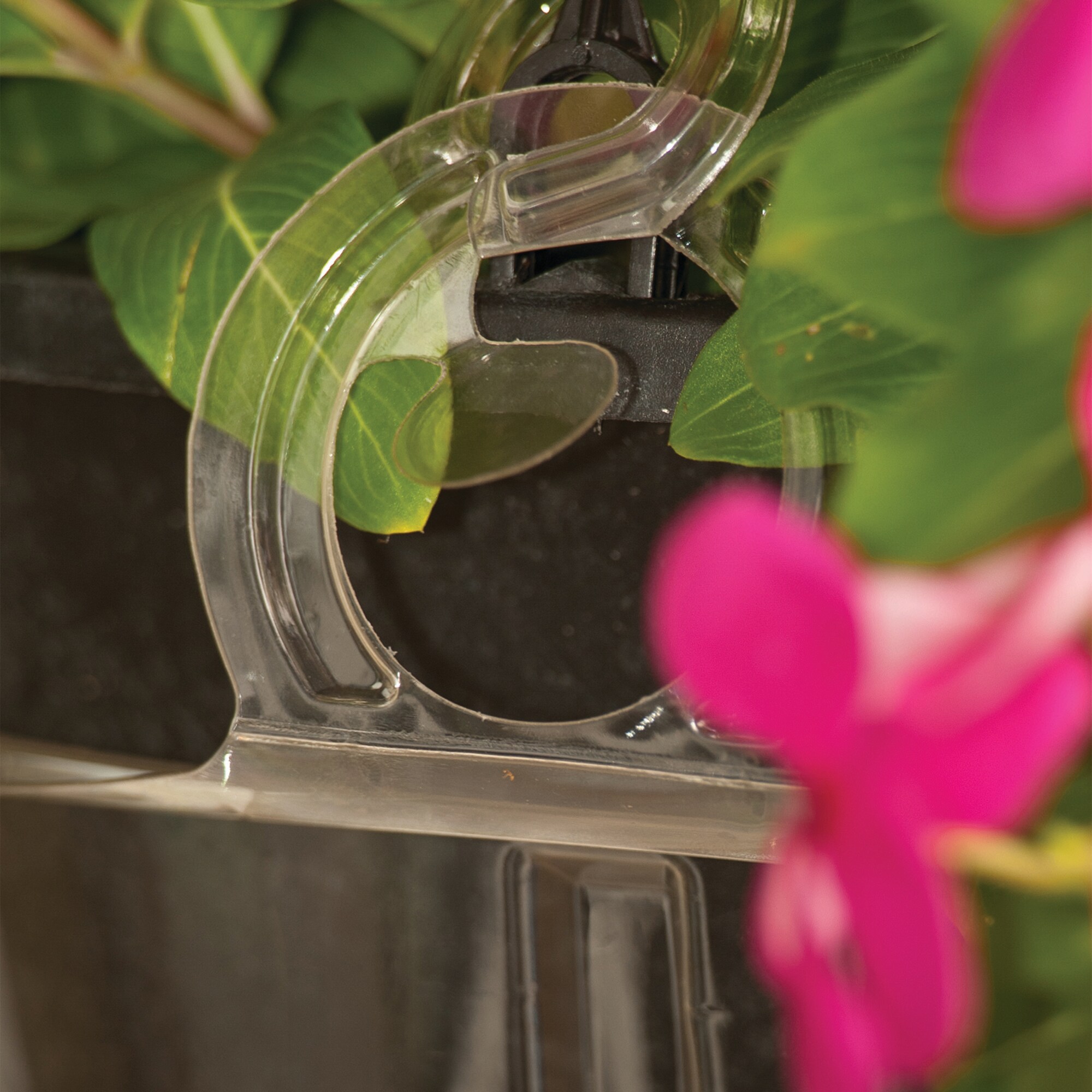 Crescent Garden 10.51-Inches Clear Plastic Plant Saucer
