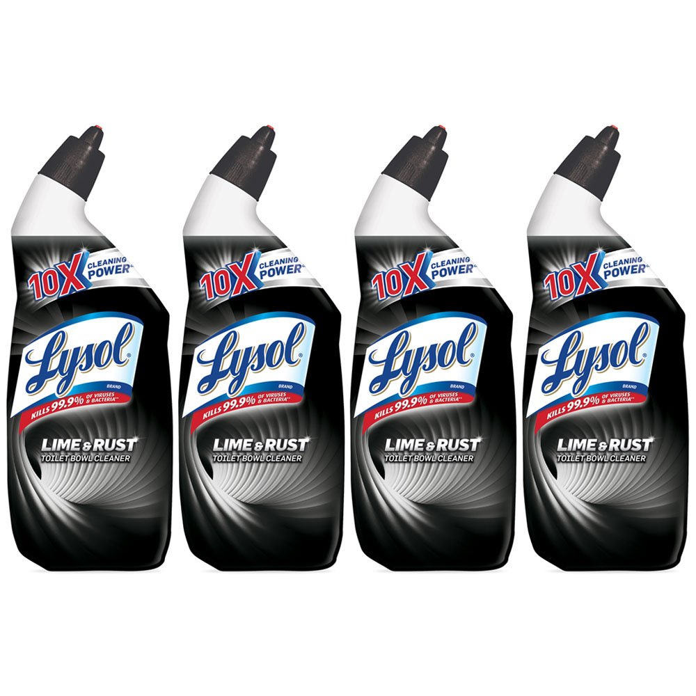 LYSOL  Toilet Bowl Cleaner with Lime and Rust Remover 24 Fl Oz (Pack of 4)