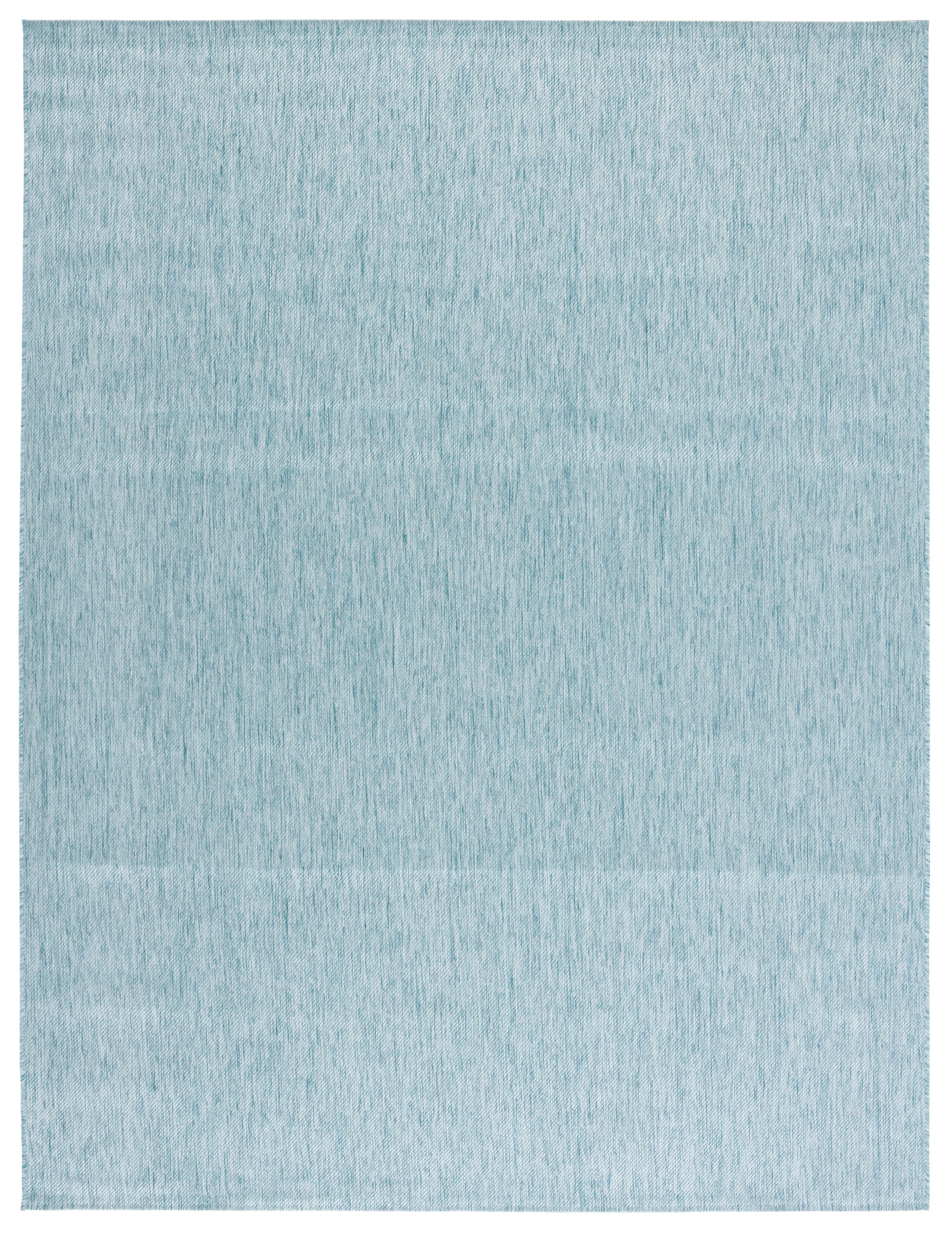 Safavieh BHS218J-9 Beach House Adina 9 x 12 (ft) Loomed Polypropylene Aqua Rectangular Indoor/Outdoor Solid Farmhouse/Cottage Area rug