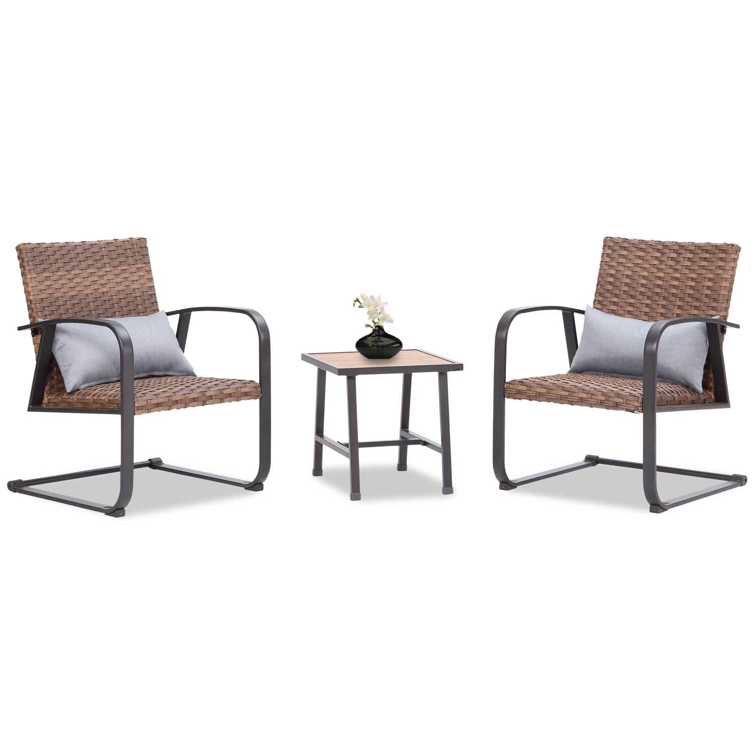 Runesay DABED-32 Brown Aluminum Patio Bar