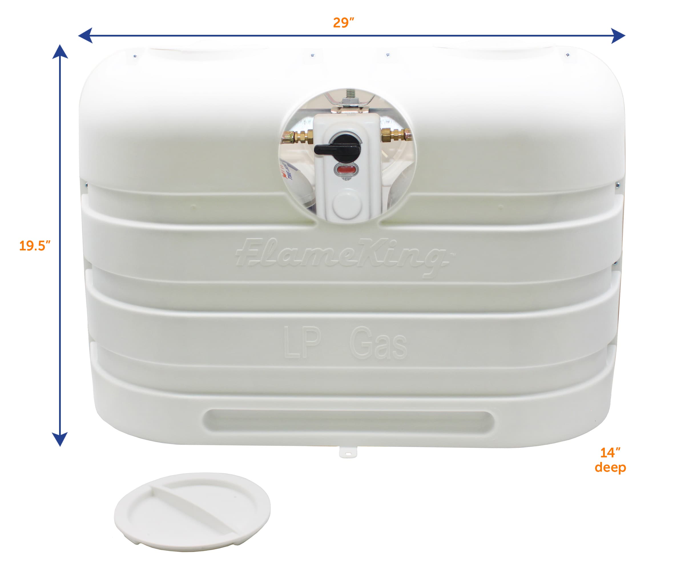 White Heavy Duty Dual 20lb Propane Tank Cover