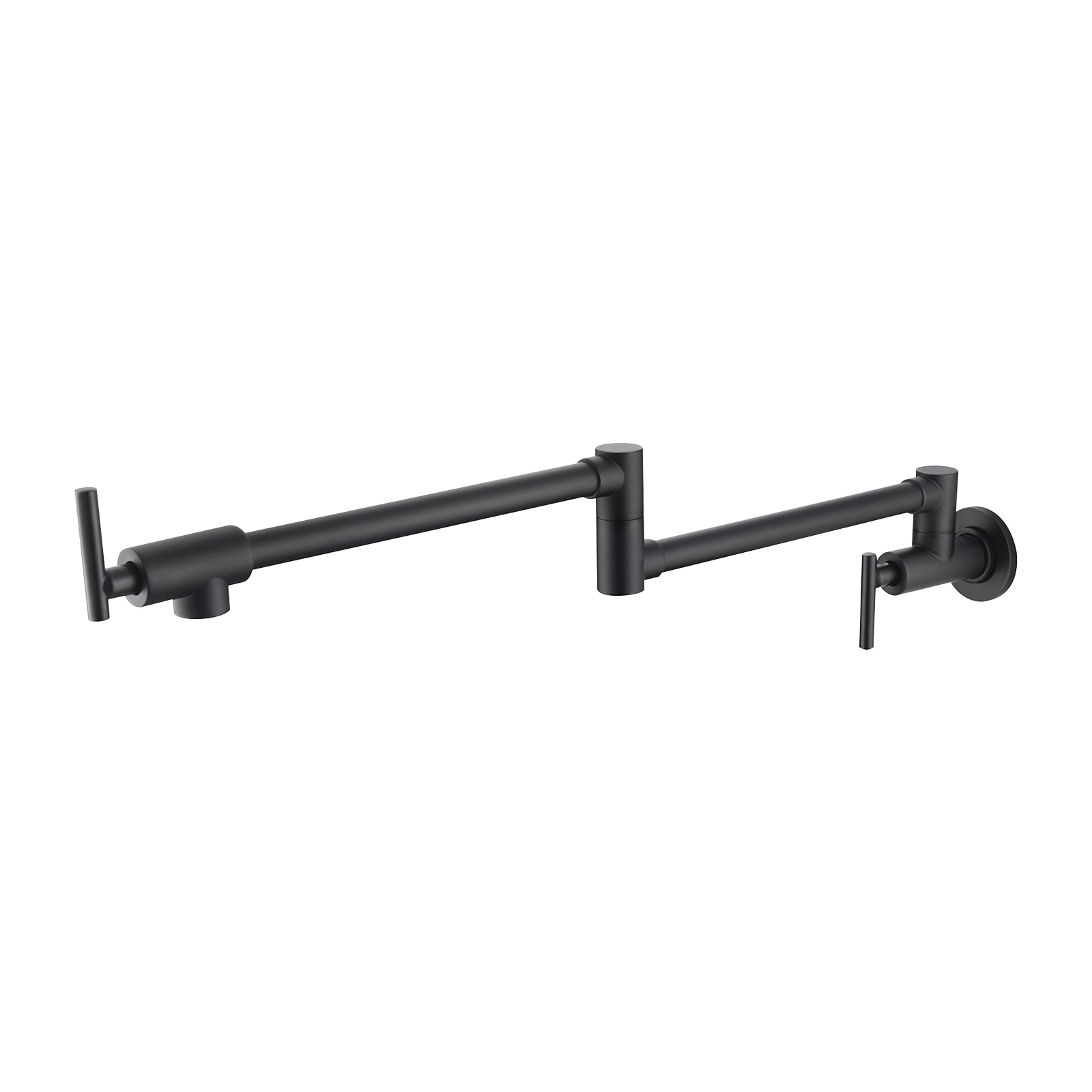 Cobbe LSKFZ0301B Black Single Handle Deck-mount Kitchen Faucet ( Deck Plate Included )