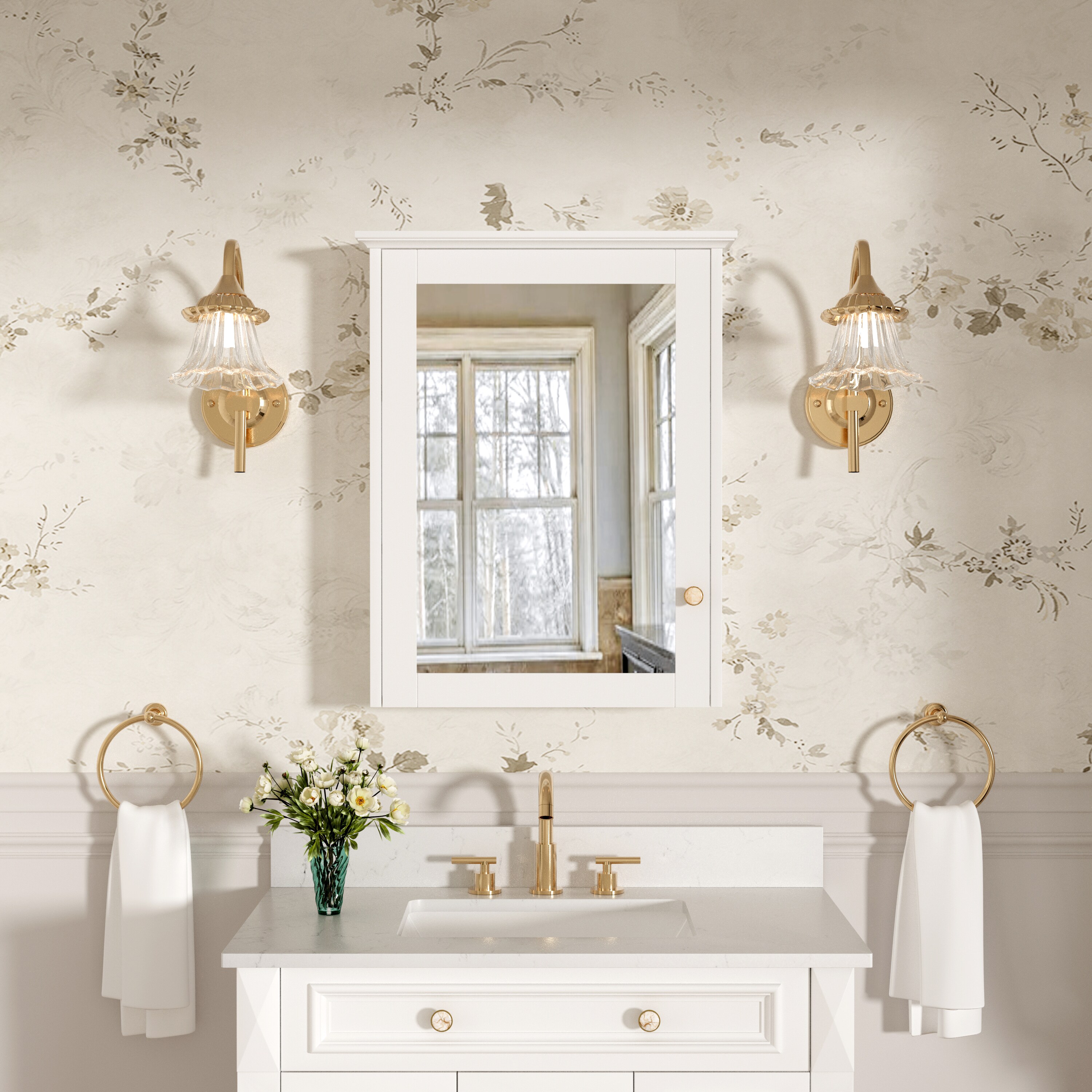 Forclover MF03ZC-WD24WT Bathroom-Medicine-Cabinets - View #7