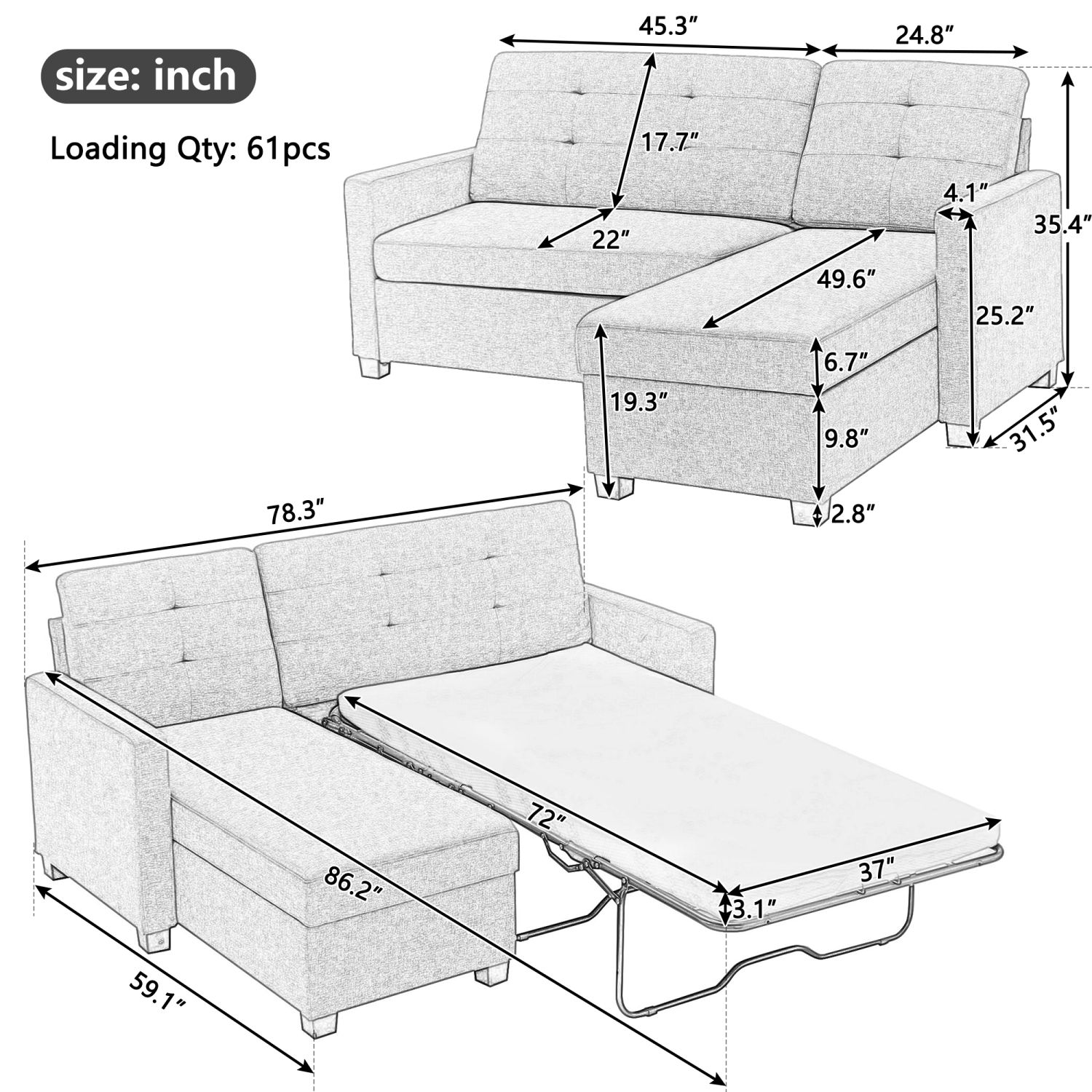 JASMODER SG000560AAR Sofas-Loveseats - View #2