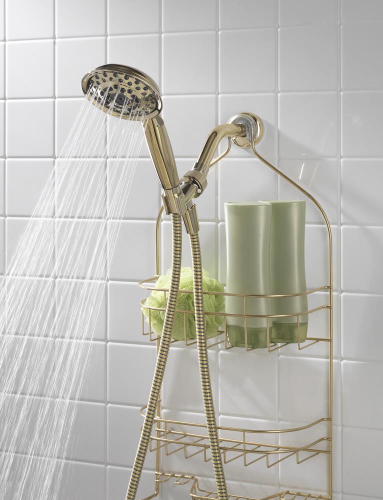 Uncoated-Polished-Brass-Living Single Function Shower Head