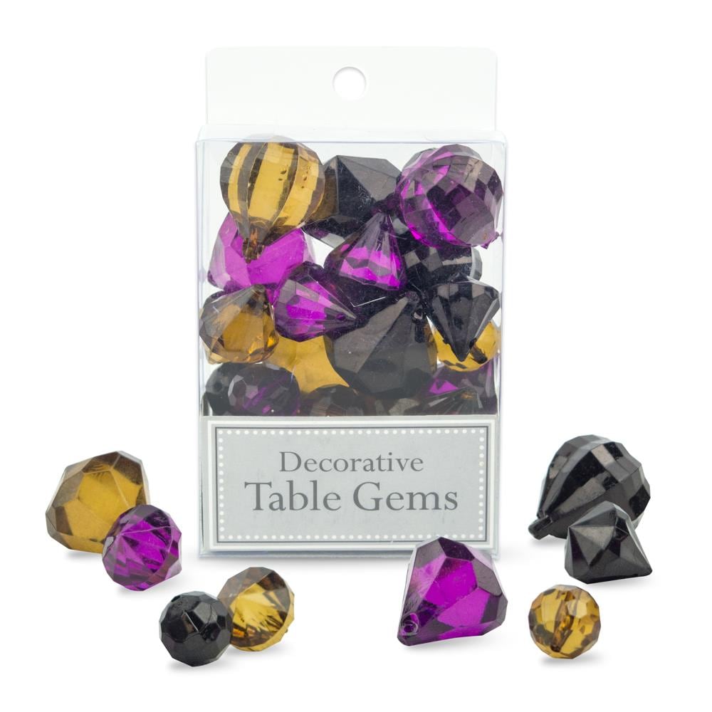 DII CAMZ35837 1.25-in Vineyard Acrylic with Hanging Loop On Each Gem Tabletop Decoration