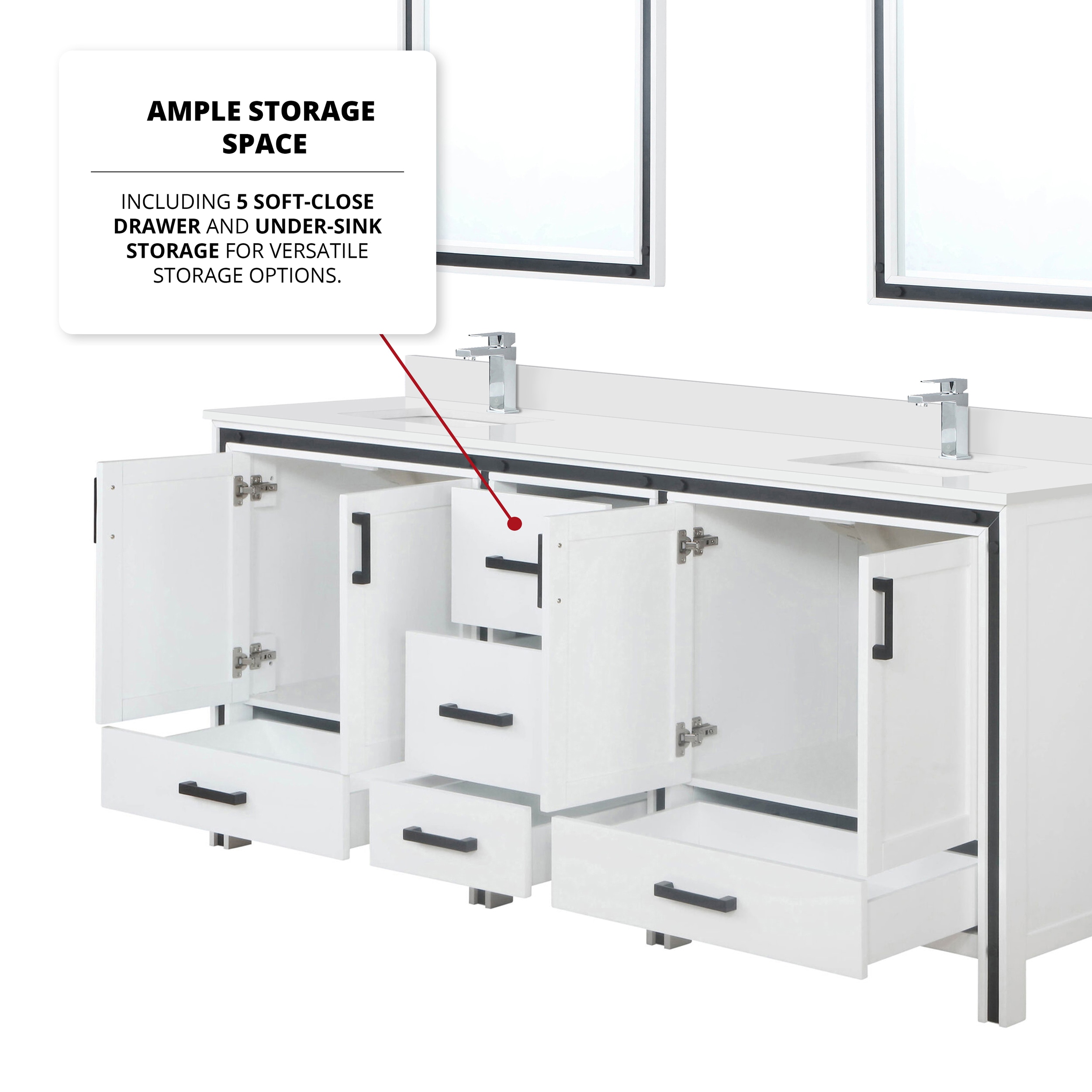 Lexora LVZV80DA211 Bath-Vanity-Combo - View #9