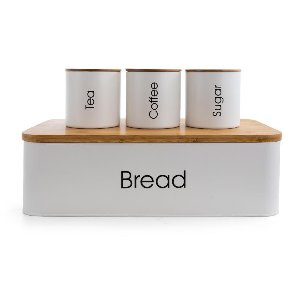 MegaChef 849111713M 4 -Pack Multisize Aluminum BPA-Free Reusable Canister set with Lid