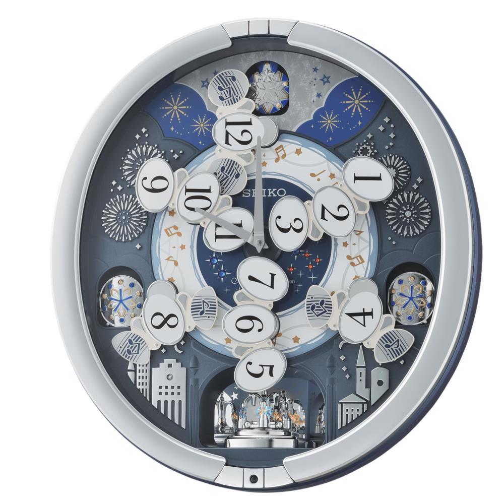 Seiko wall clock with swarovski clearance elements