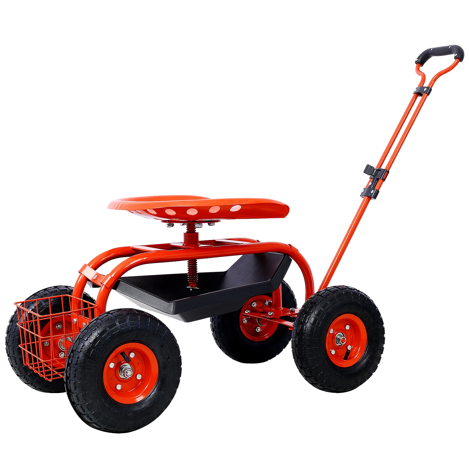 Flynama - 0.4-cu ft Steel Yard Cart