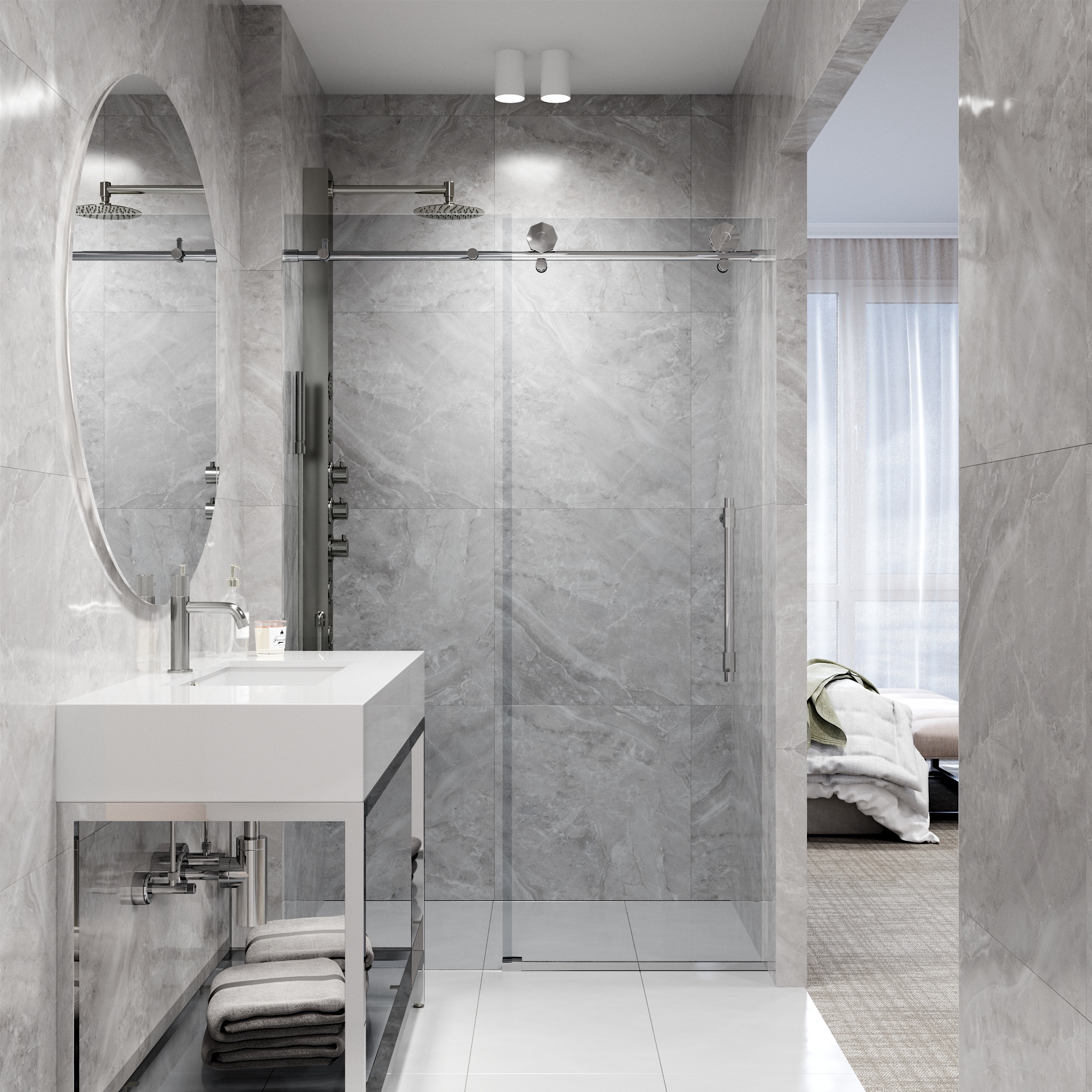 VIGO VG6022CHCL6076 Shower-Doors - View #6