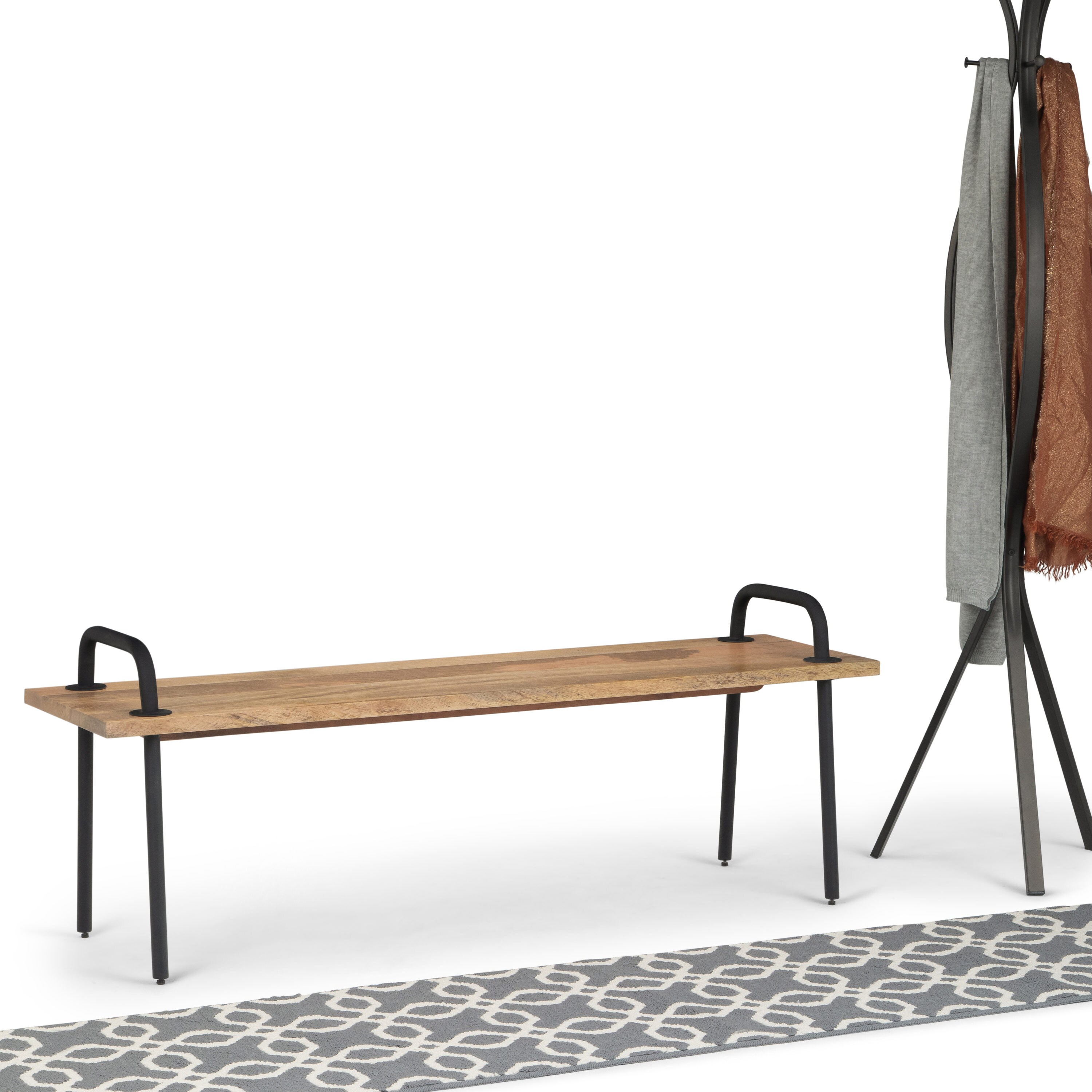 Simpli Home AXCBRKBEN bench - View #9