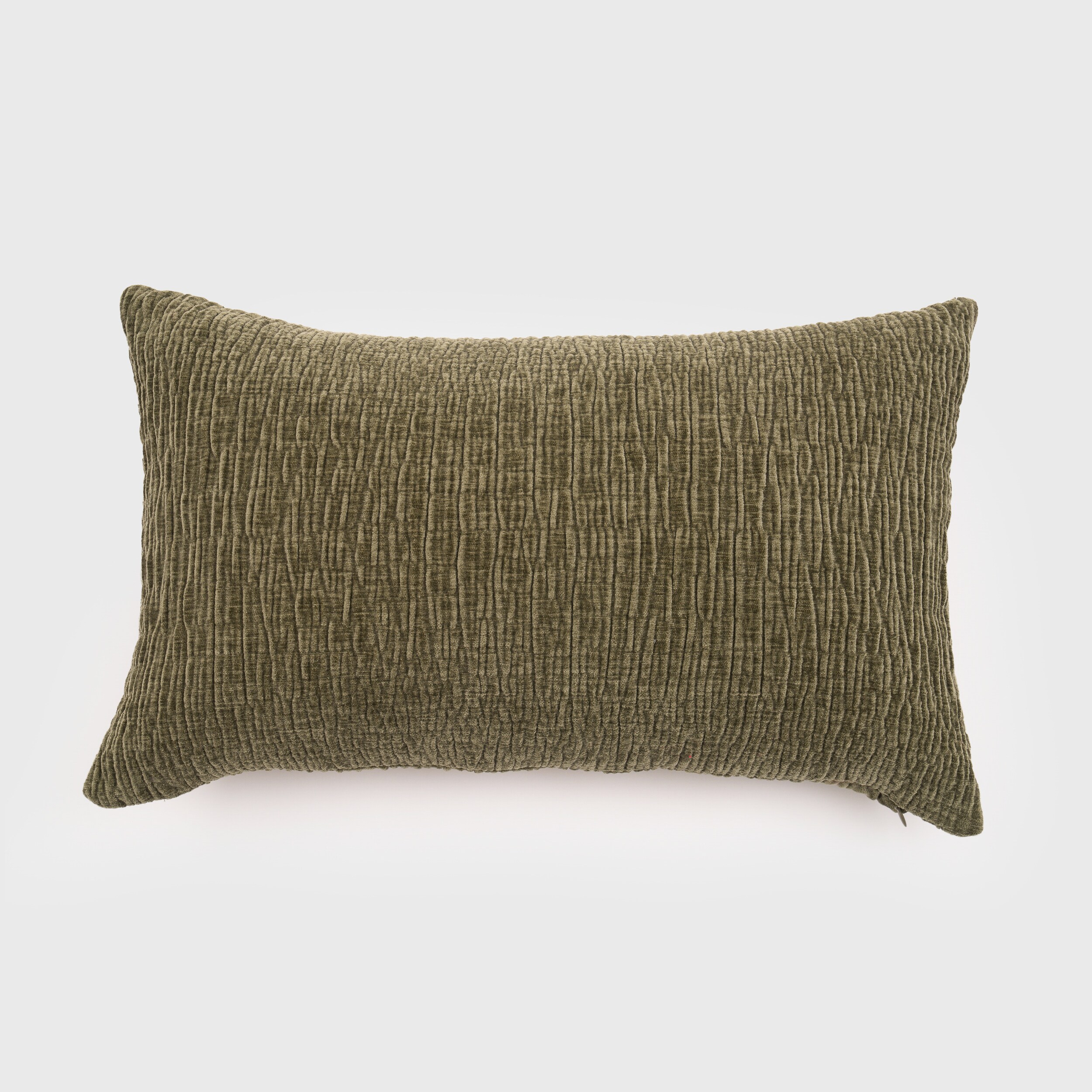EVERGRACE EG7084055 Mabel Textured 14-in x 24-in Winter Moss Green Rectangular Indoor Decorative Pillow
