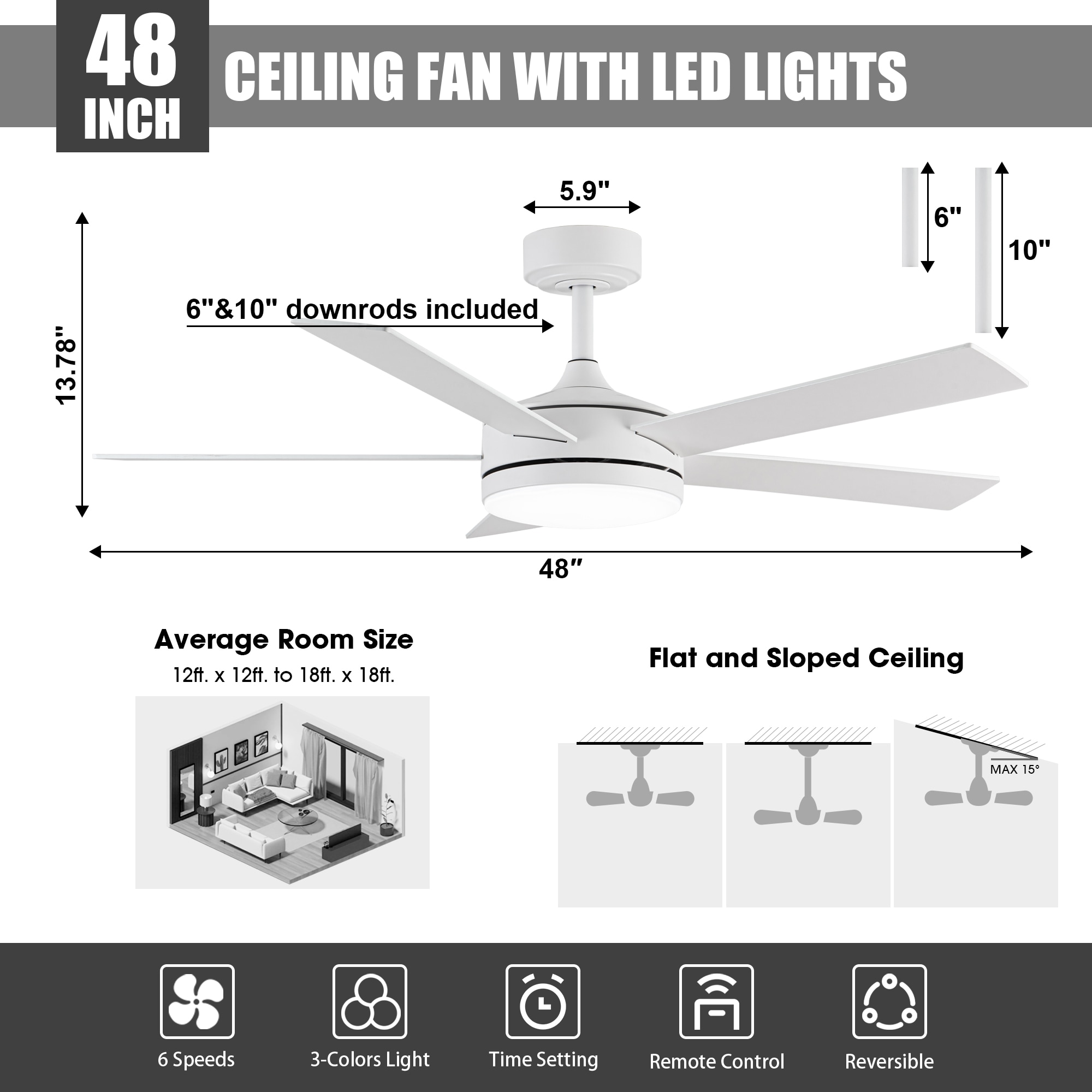 VACZON VZA01W103A Ceiling-Fans - View #7