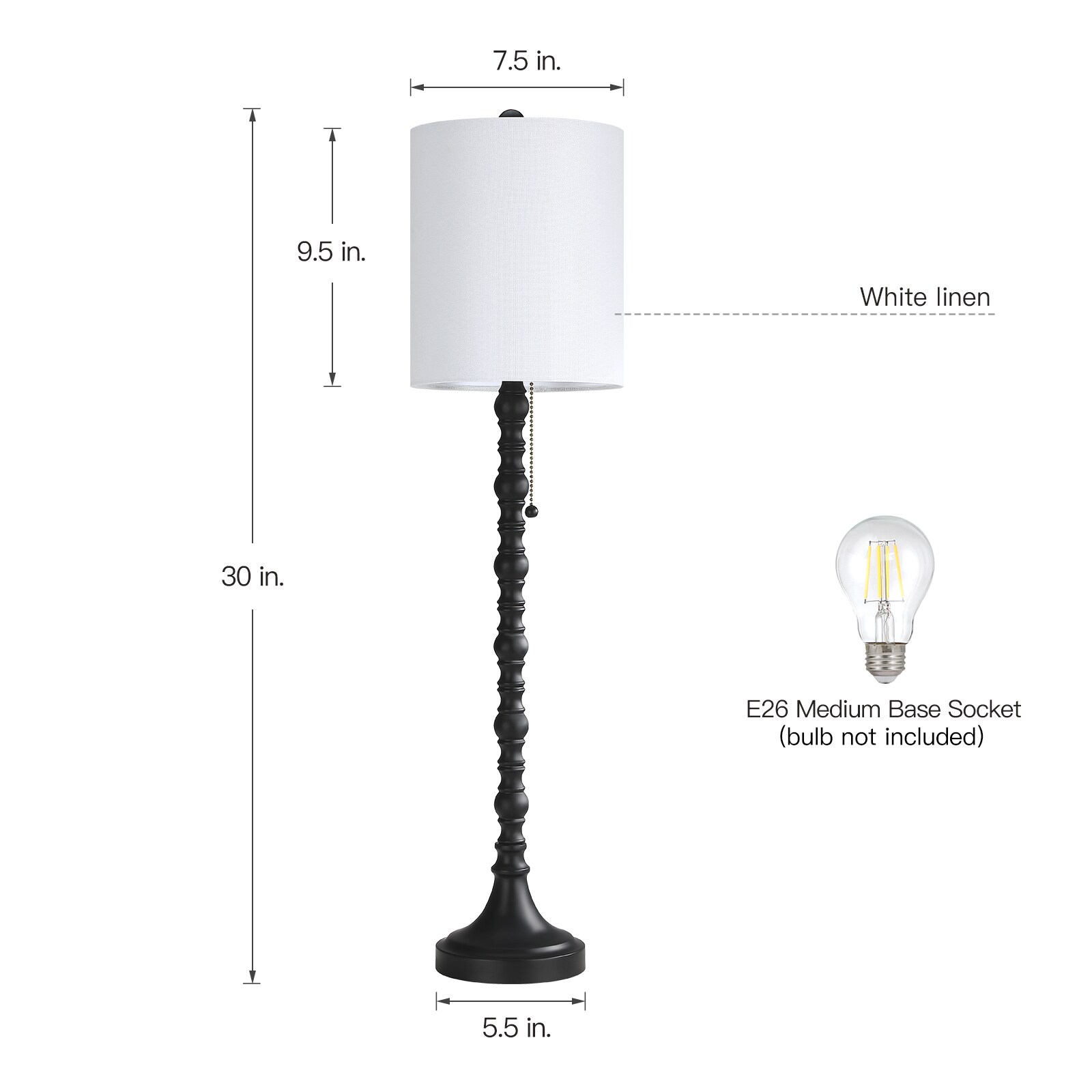 True Fine 210023T-2PK Table-Lamps - View #5