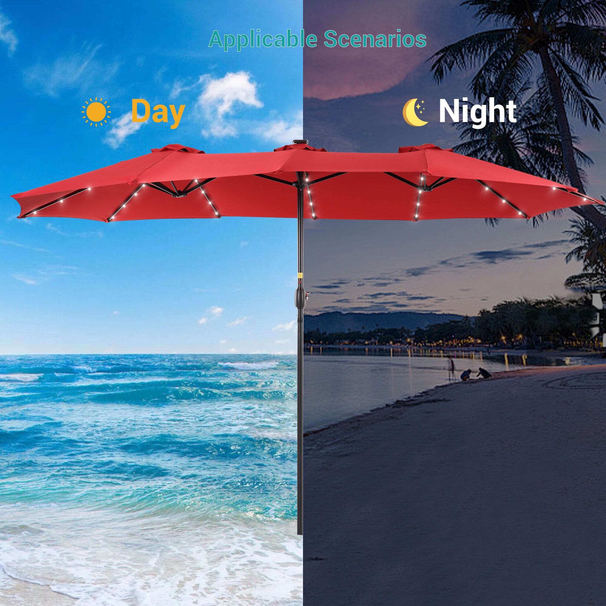 Sonkuki SD-SM-LED460RD Umbrellas-2 - View #6