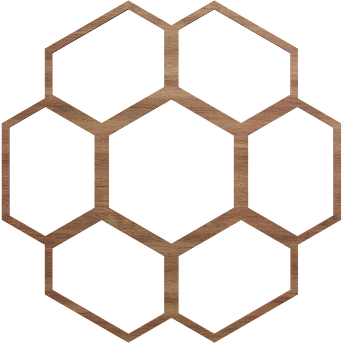 Ekena Millwork CMWP22X22X0250FOWA Florin Fretwork Pierced 22-in W x 22-in L Architectural Walnut Wood Whole Ceiling Medallion