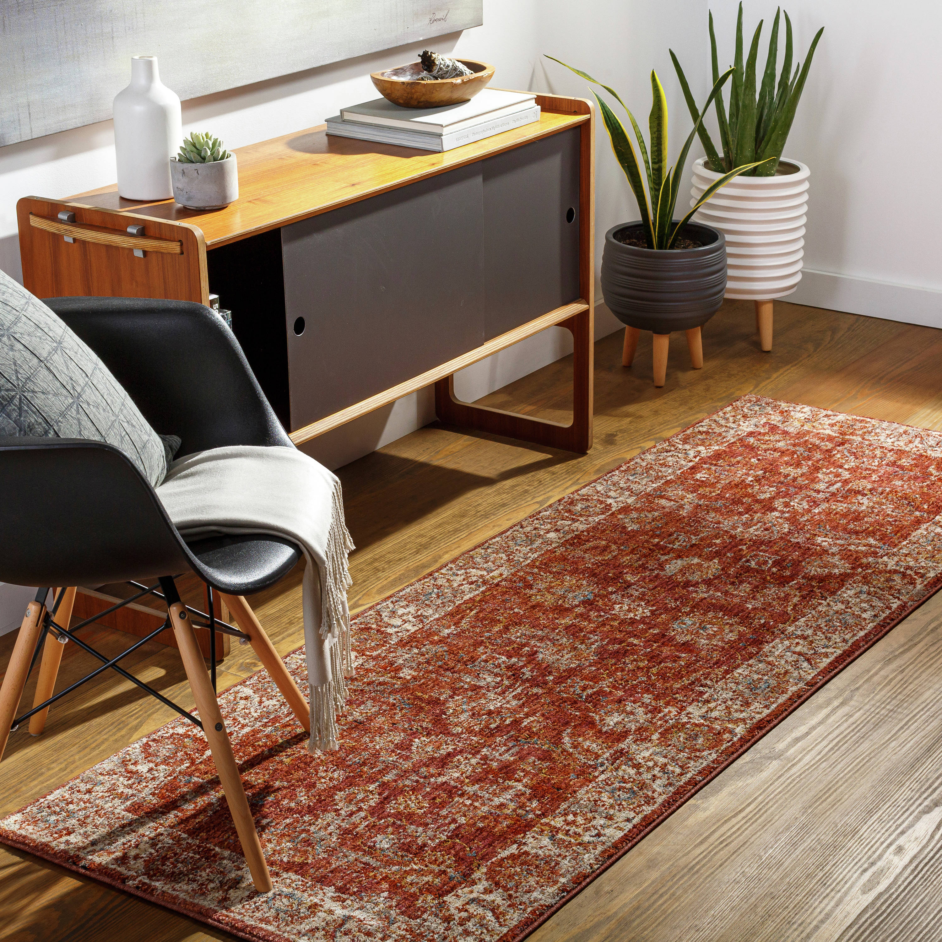 Livabliss MBE2307-2773 Mirabel 3 x 8 (ft) Polyester Gold Rectangular Indoor Medallion Oriental Runner rug